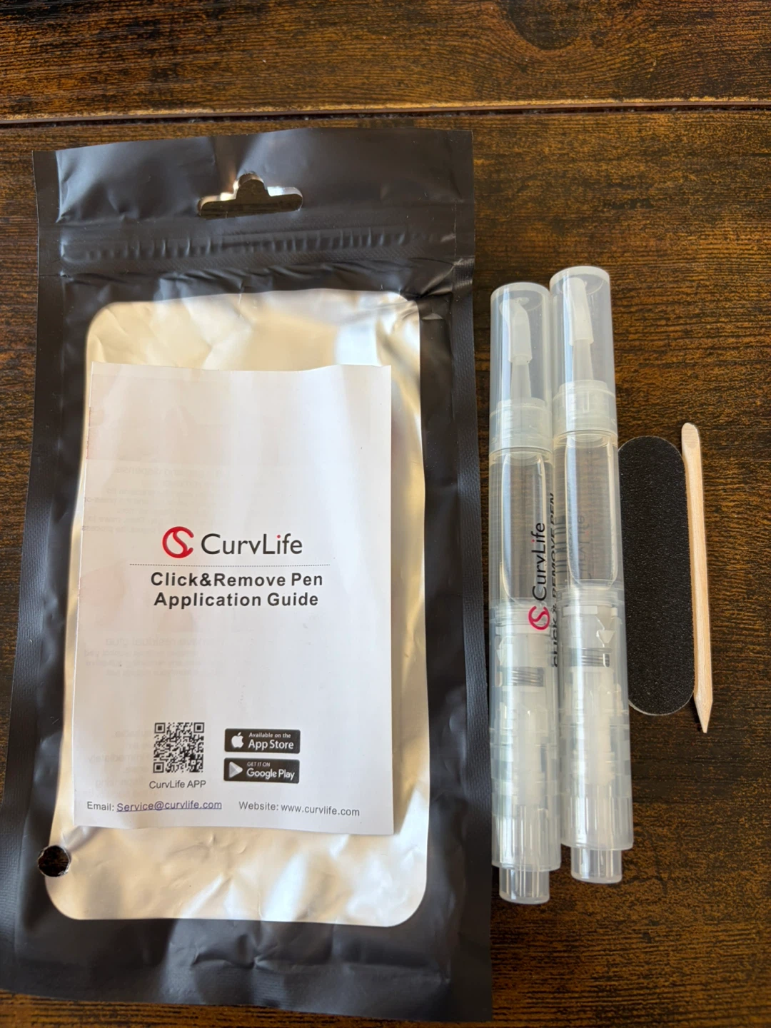 CurvLife Click & Remove Pen Nail Glue Remover 2 Pack