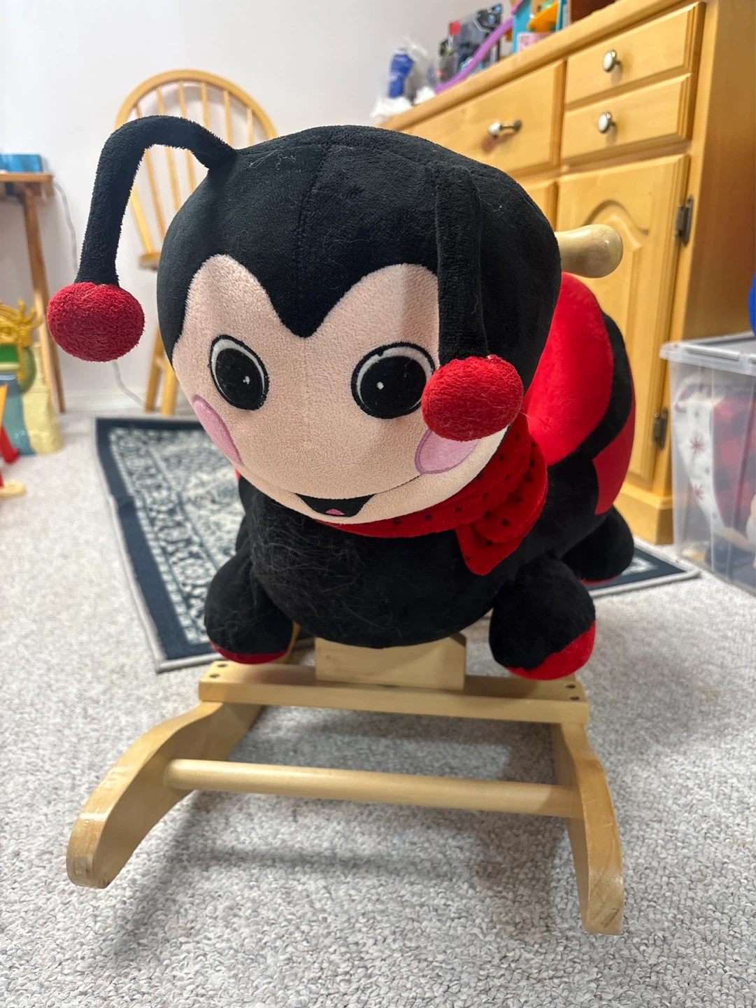 Ladybug Plush Rocking Toy