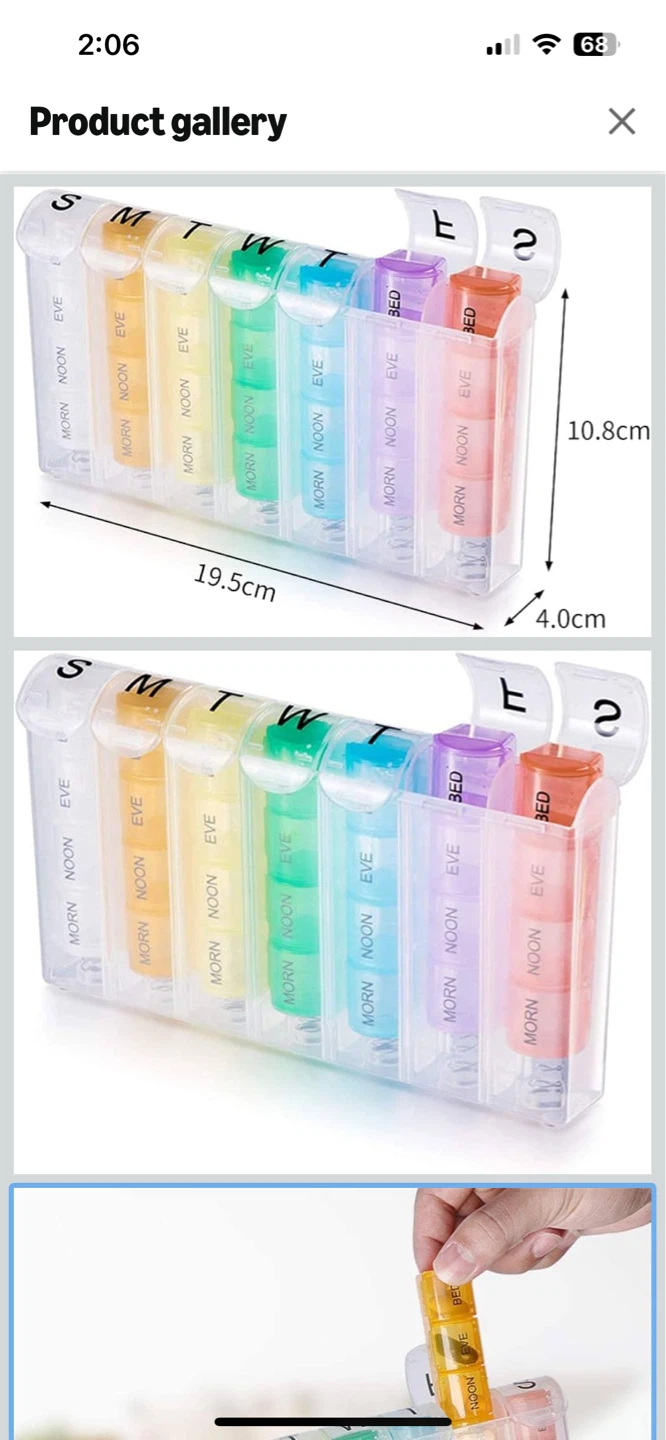 7 Day Pill Organizer