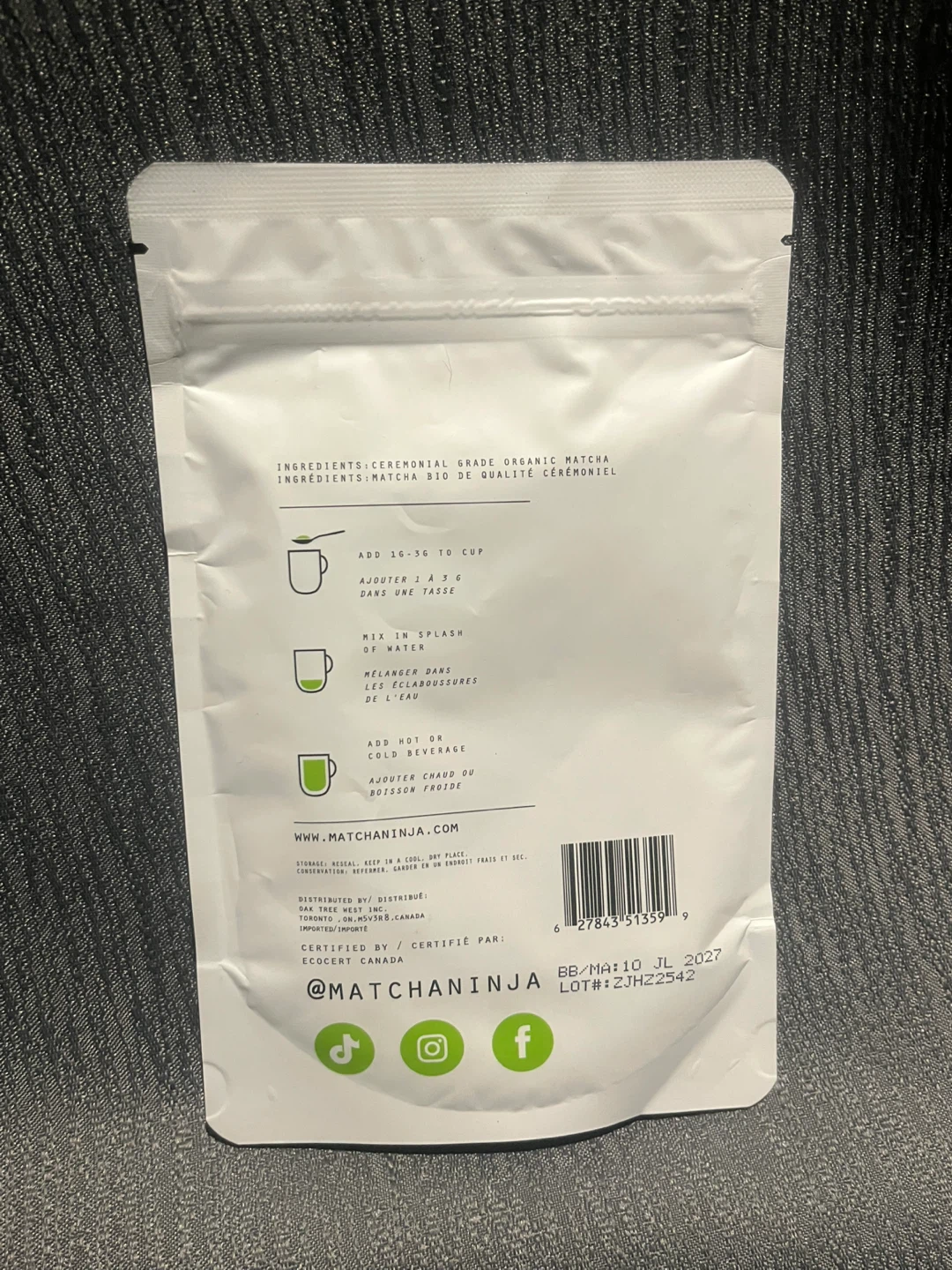 Matcha Ninja Ceremonial Grade Matcha Pure Organic Tea 70g - photo 2