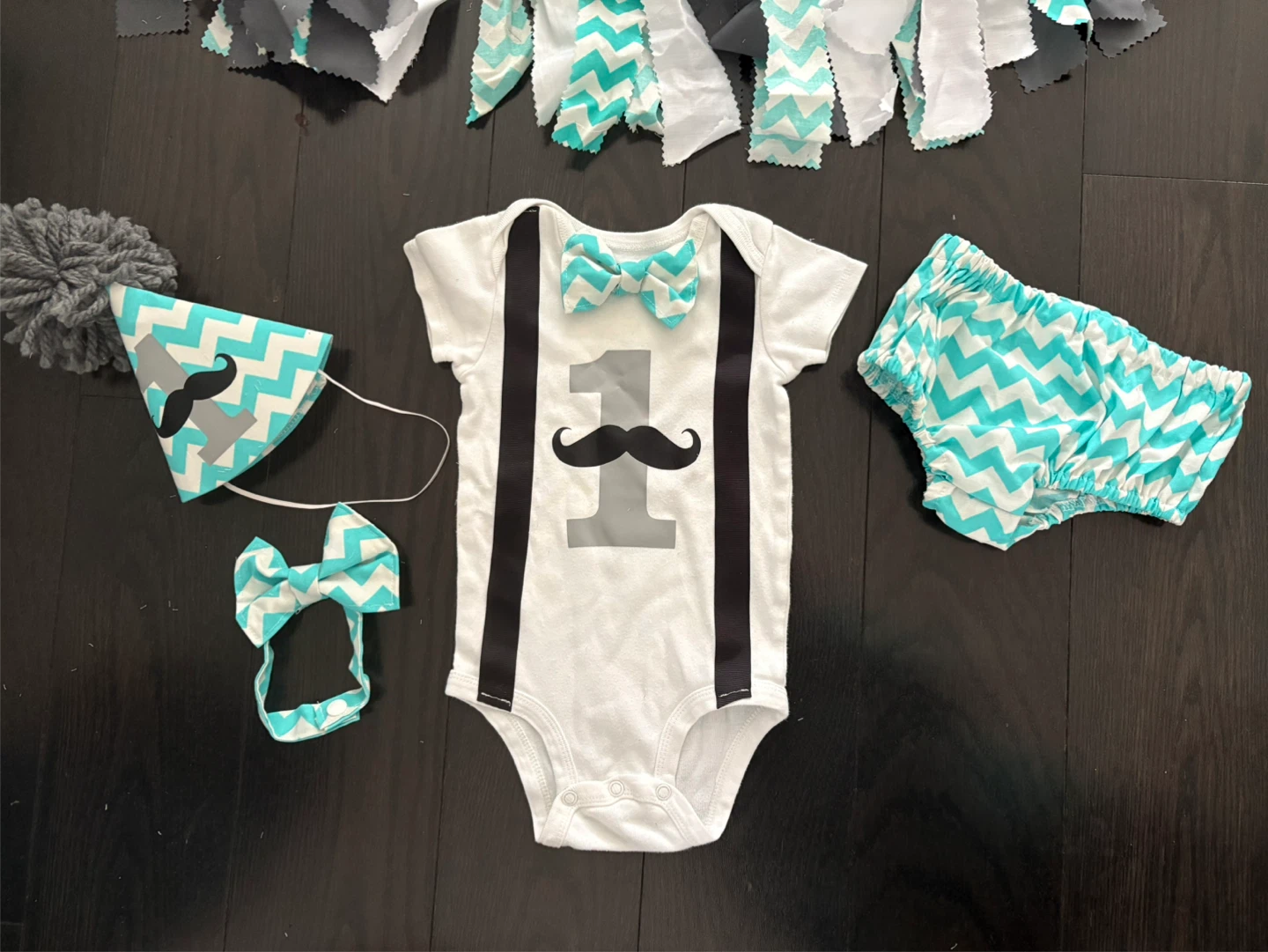 Brand New! Baby Boy 1st Birthday Outfit Set for photo sessions - photo 2