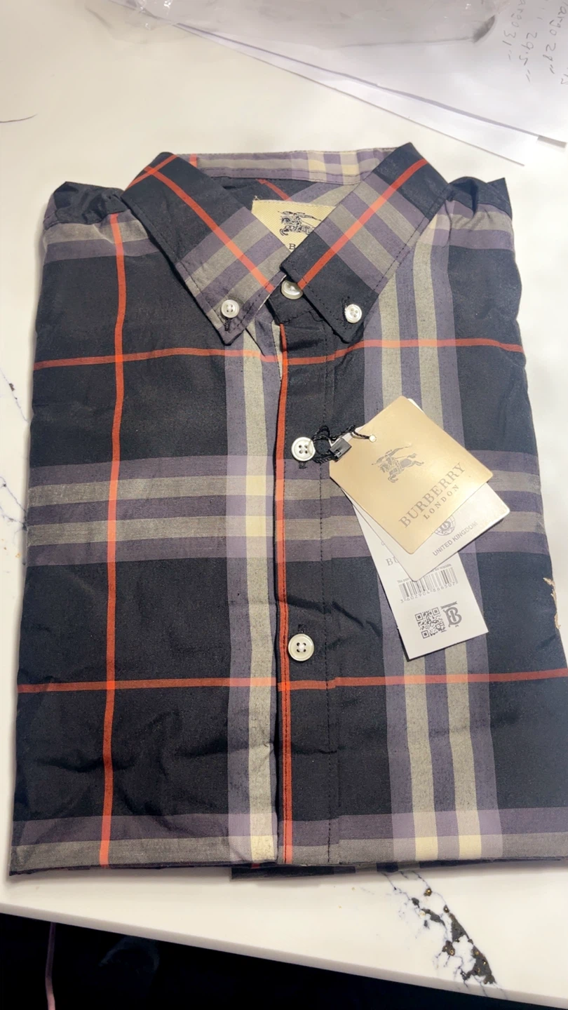 Burberry London Plaid Button-Down Shirt - photo 4