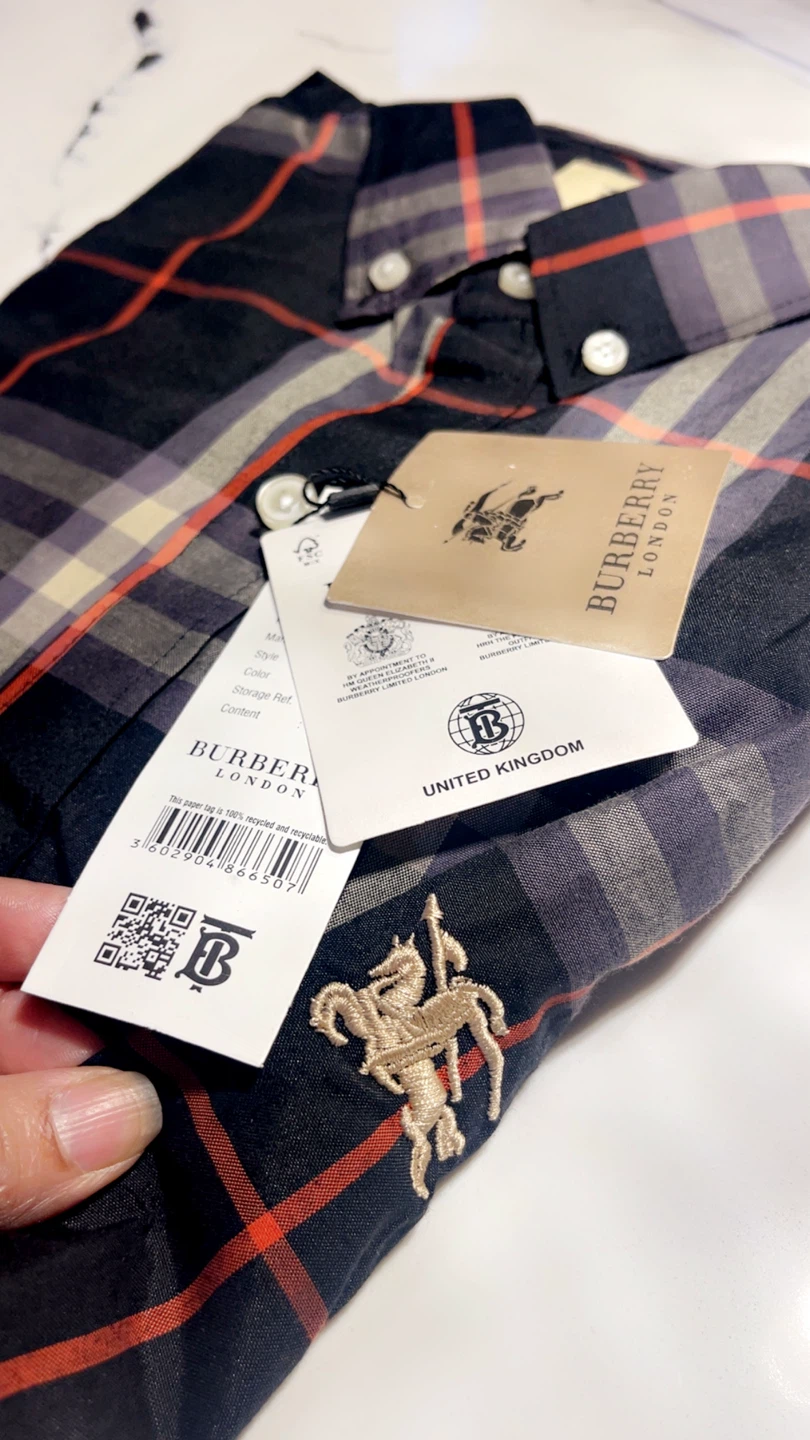 Burberry London Plaid Button-Down Shirt - photo 5