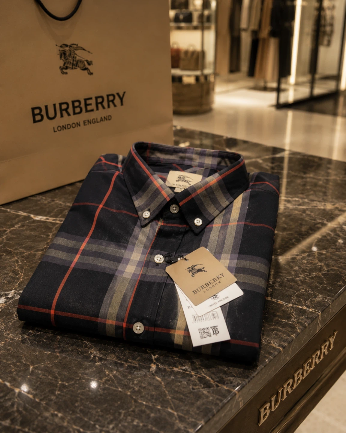 Burberry London Plaid Button-Down Shirt - photo 2