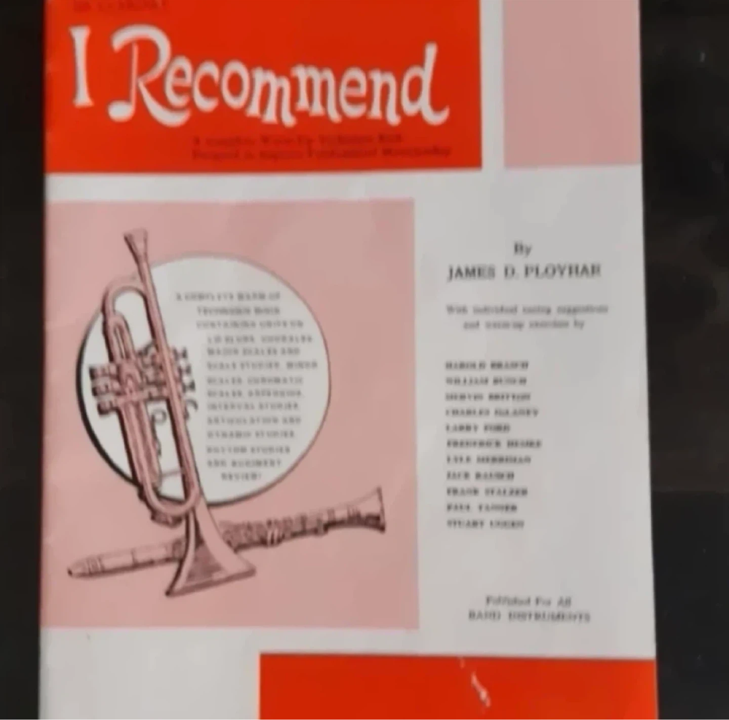 Clarinet Exercise Music Book