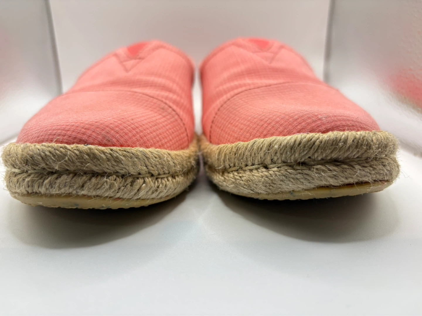 Size 7.5 - TOMS Coral Canvas Slip-On Espadrille Flats - photo 4