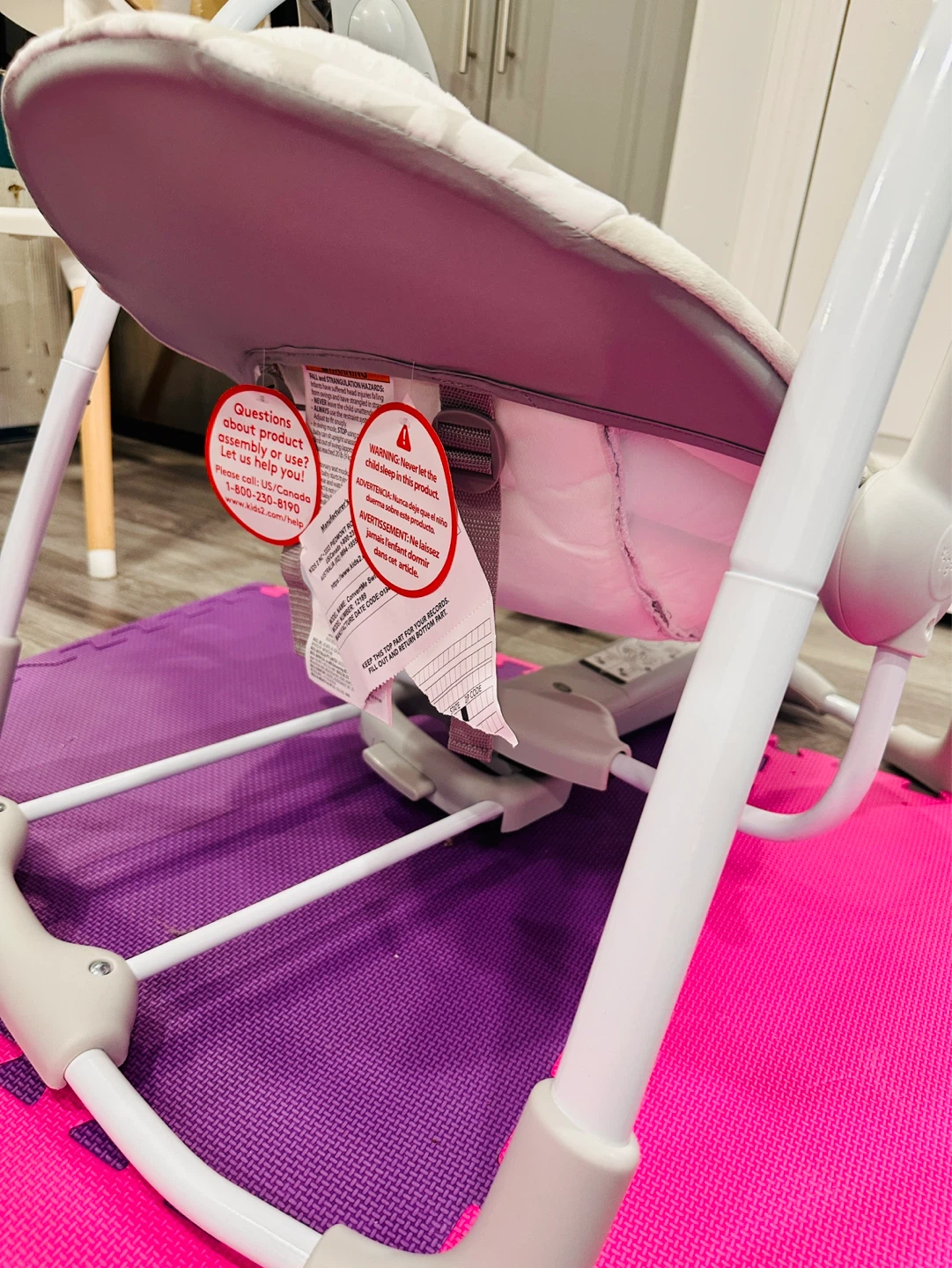 Ingenuity ConvertMe Swing-2-Seat Portable Swing – Open Box) - photo 2