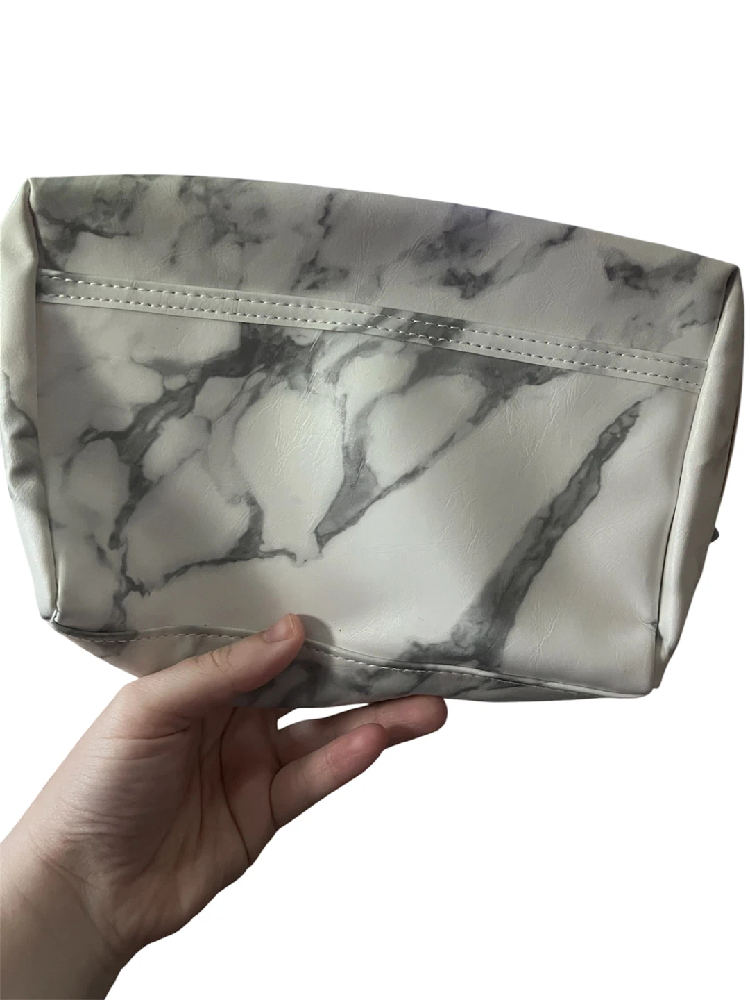Jeffree Star Cosmetics Makeup Bag White Marble Star Zipper - photo 3