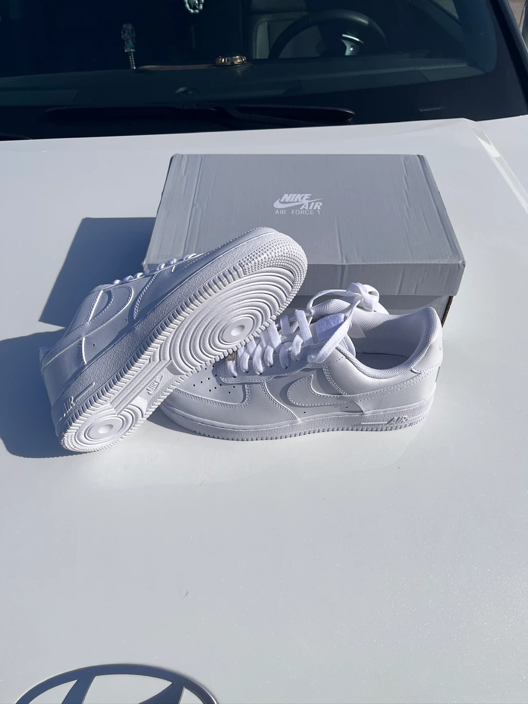Nike Air Force 1 Men's White Sneakers - photo 2