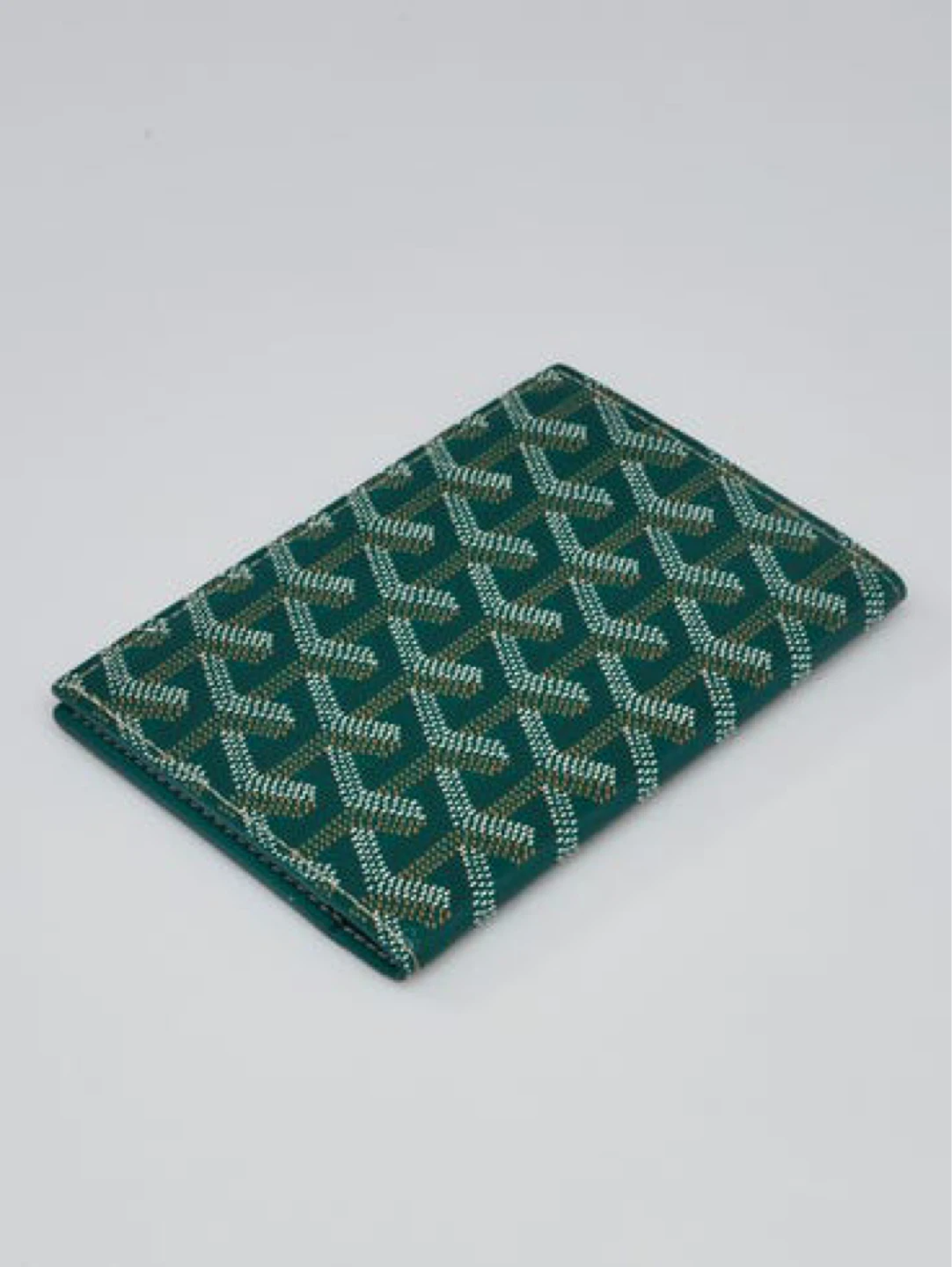 Goyard Green Monogram Passport Holder with Box - photo 3