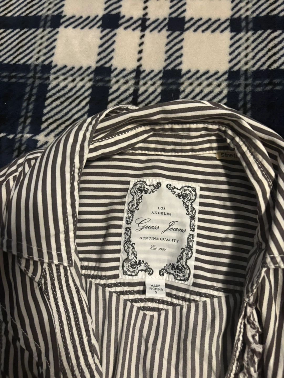 Guess Jeans Striped Button-Up Shirt - photo 2