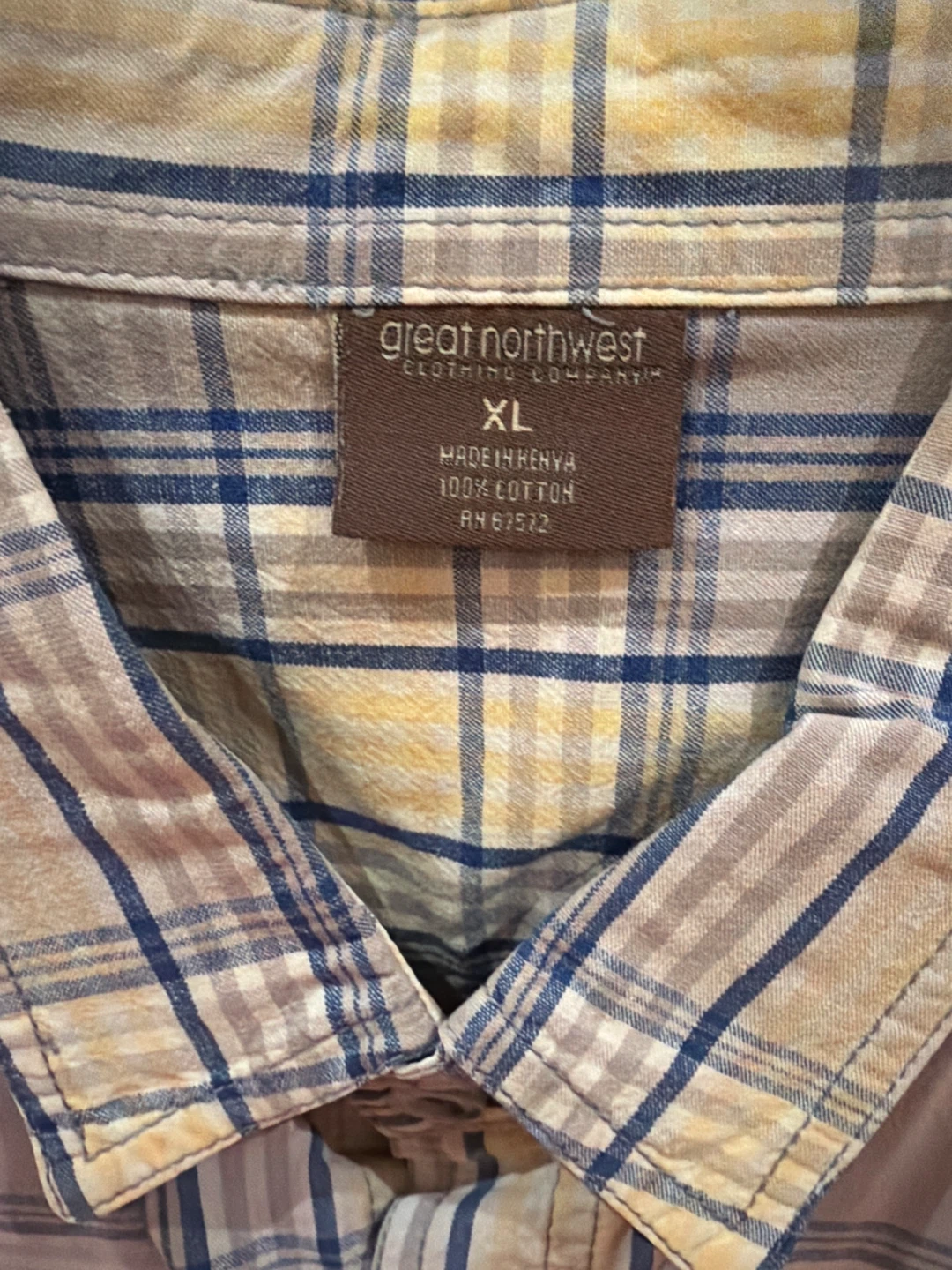 Great Northwest Clothing Company Plaid Short Sleeve Shirt XL - photo 2