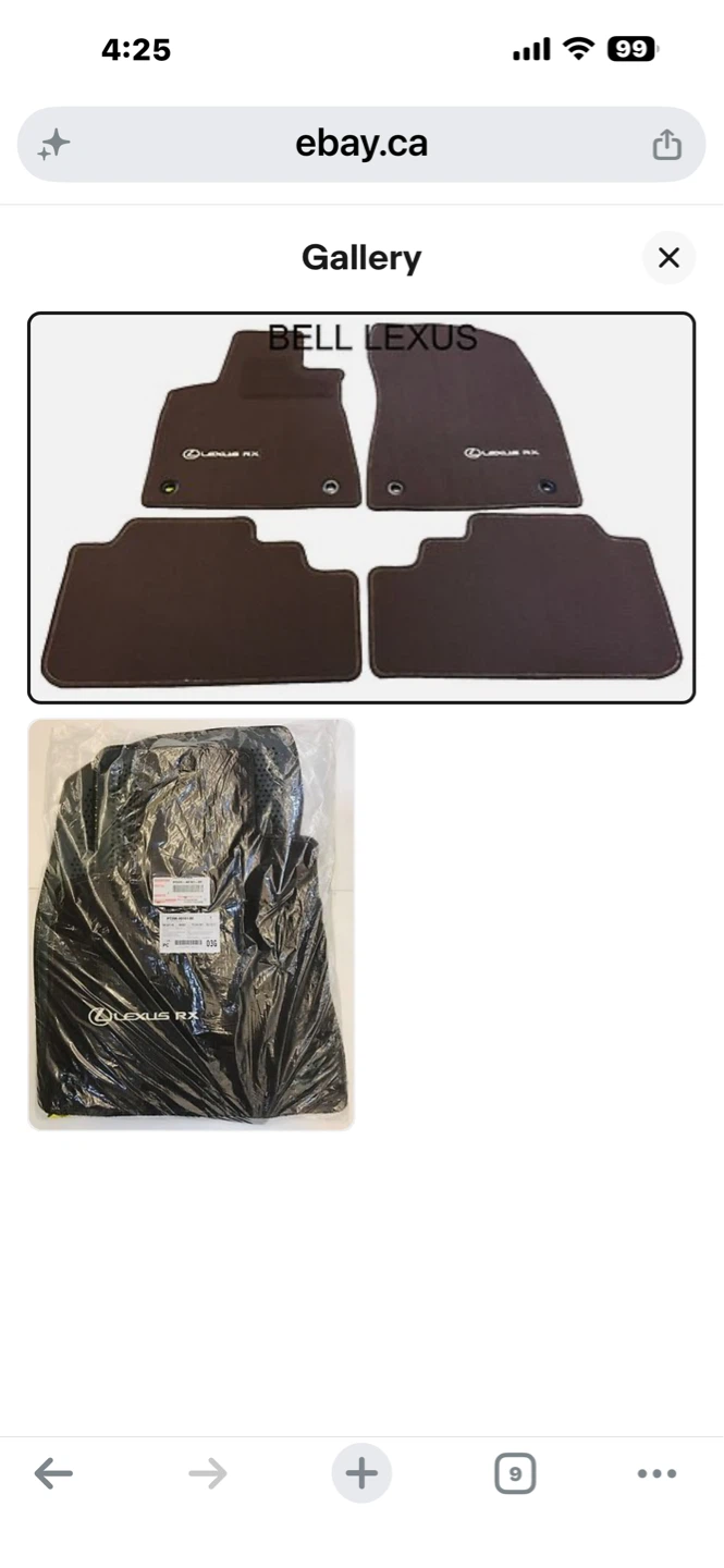 Lexus RX Carpet Floor Mats PT206-48180-50 - photo 3