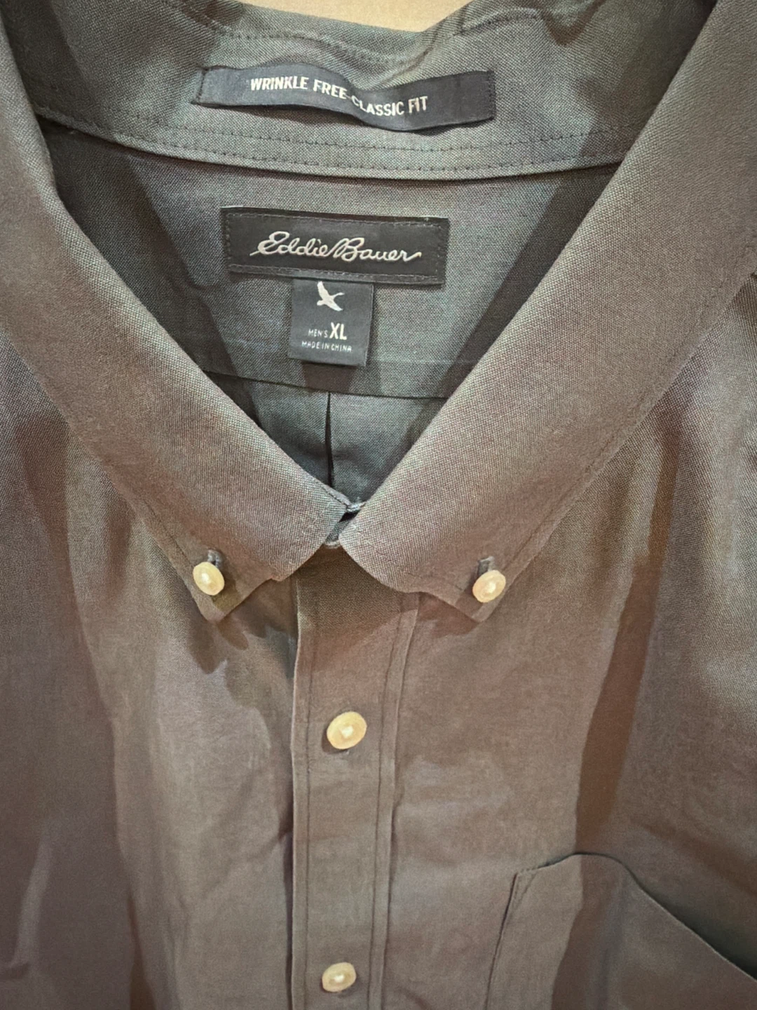 Eddie Bauer Men's XL Wrinkle-Free Classic Fit Button-Up Shirt - photo 2