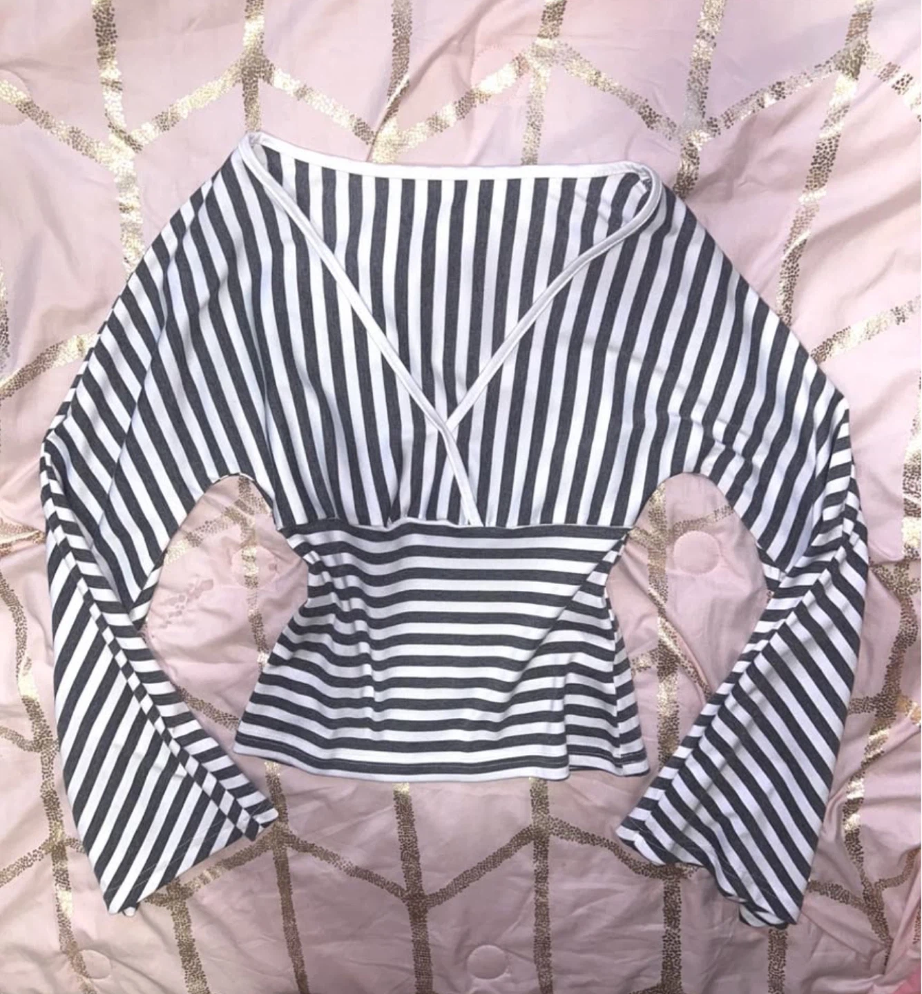 striped flare top