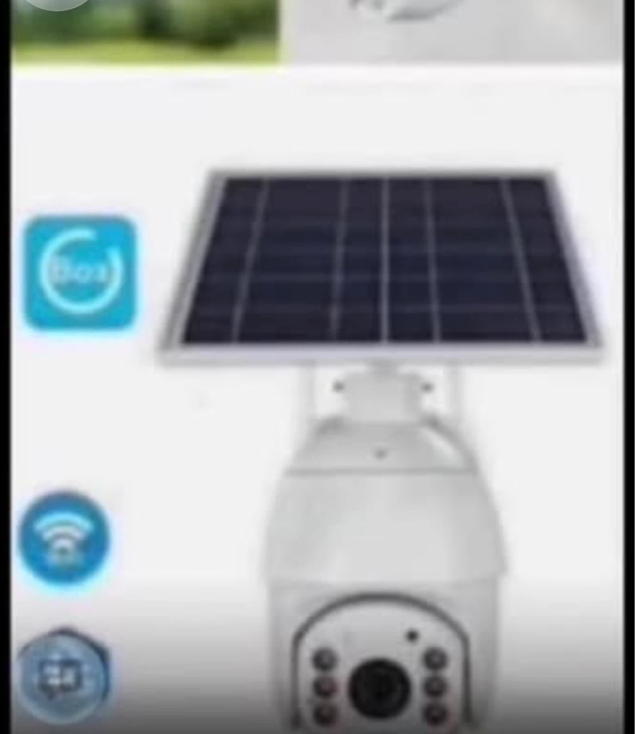 Big Solar Powered Outdoor Security Camera with 2-Way Audio