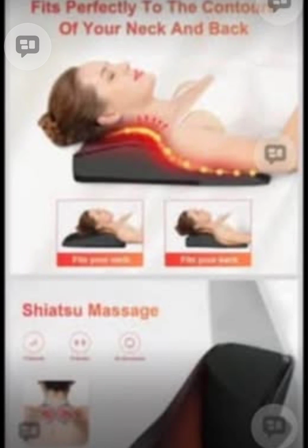 Shiatsu Massage Pillow with Heat