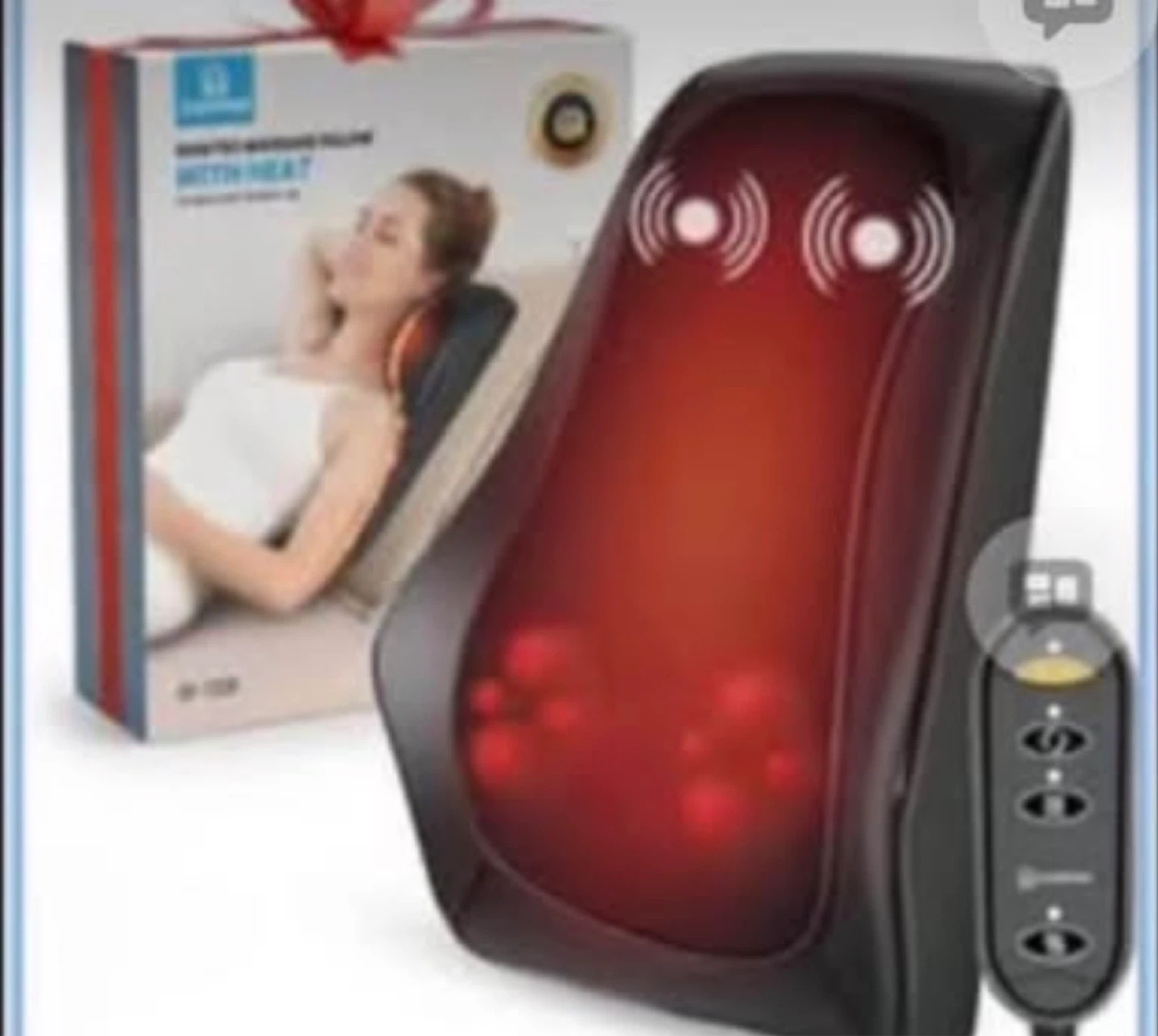 Shiatsu Massage Pillow with Heat - photo 2