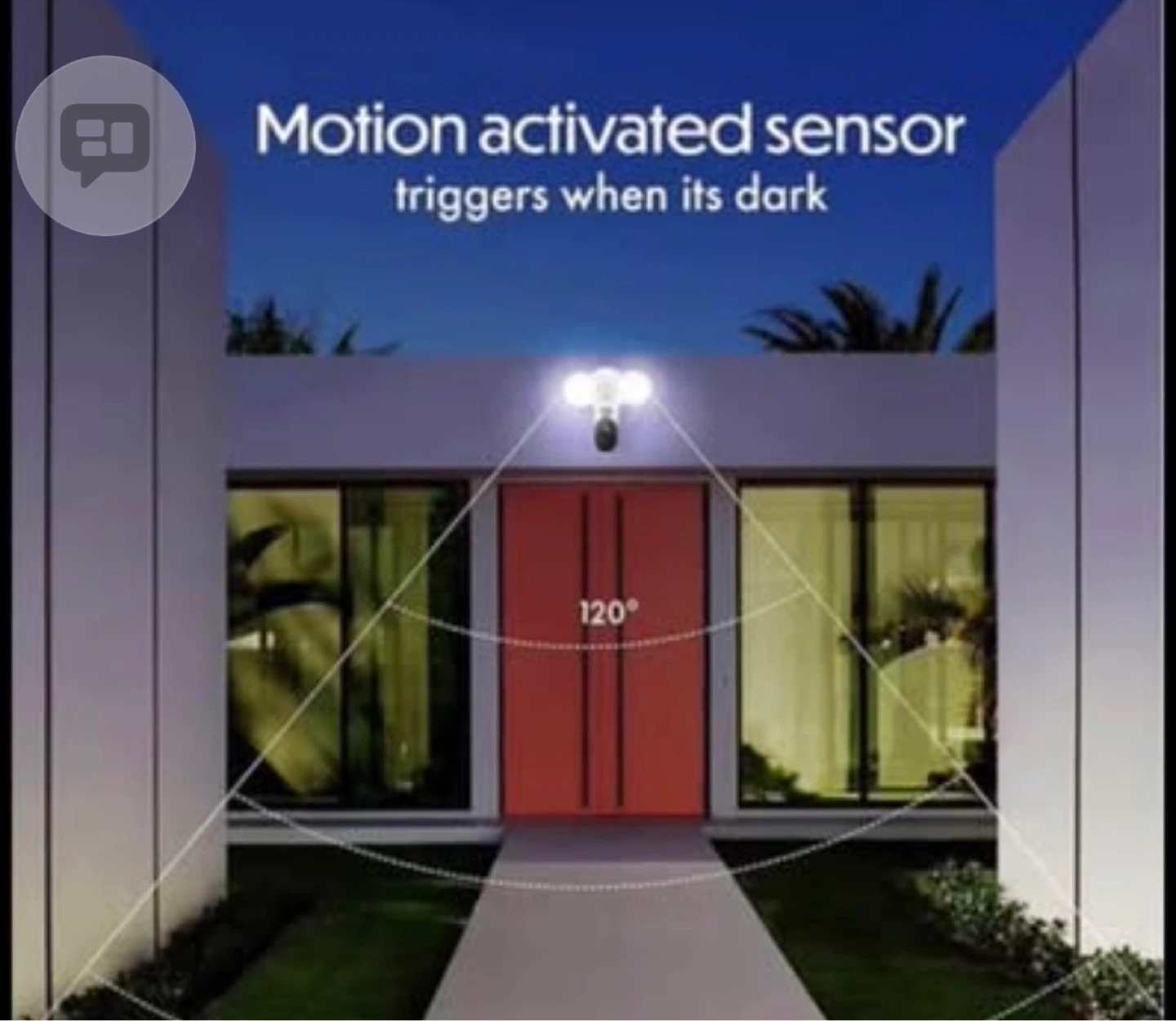 Motion Activated LED Security Light with Camera - photo 4