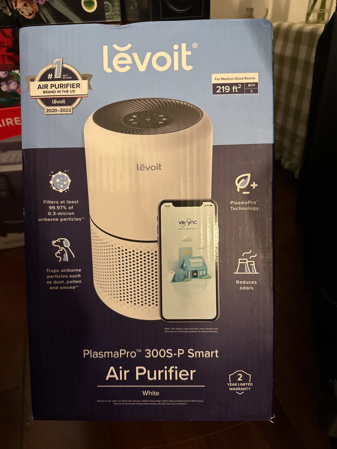 Levoit PlasmaPro 300S-P Smart Air Purifier