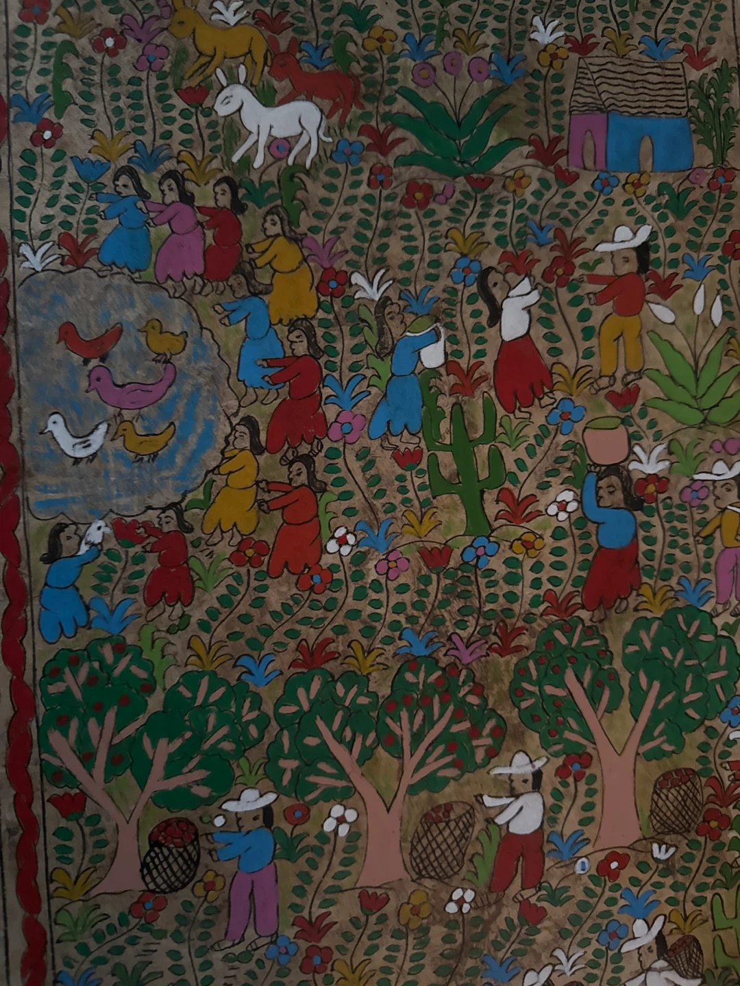 Framed Folk Art Painting - photo 2