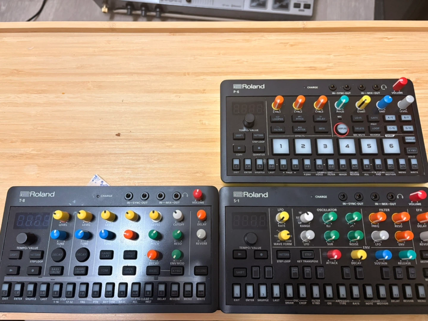 Roland P-6, T-8, and S-1 Grooveboxes