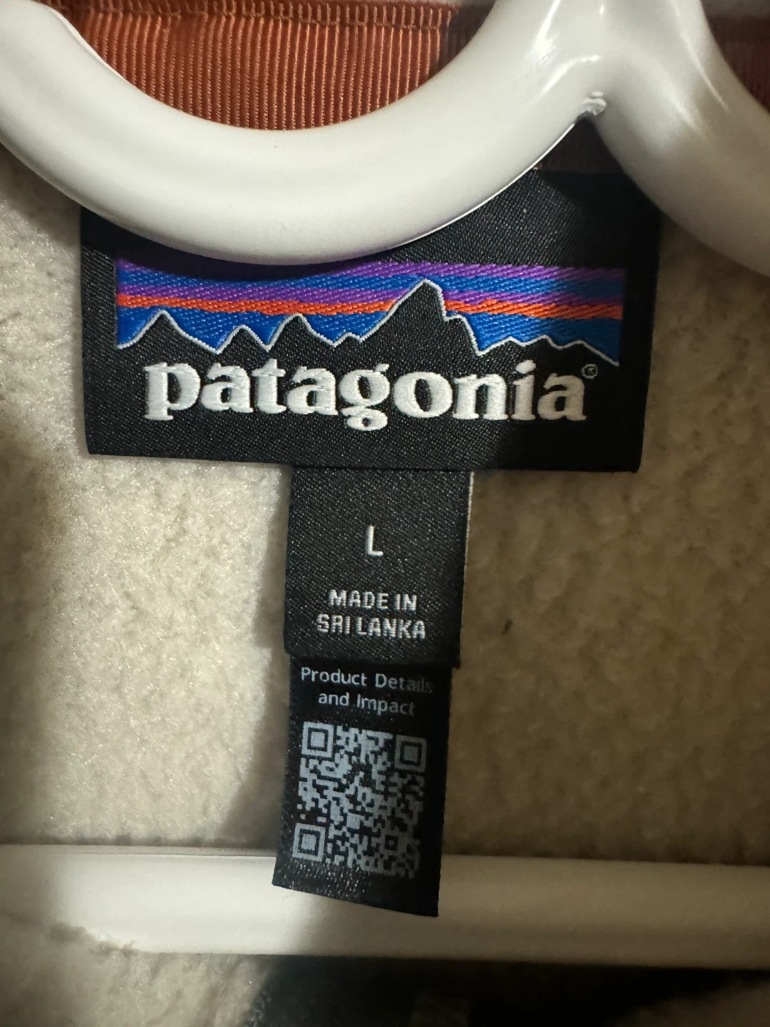 Patagonia Fleece Jacket - Cream - Size L - photo 5
