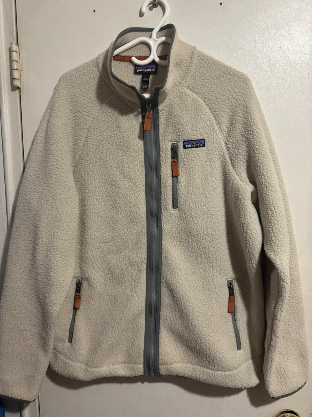 Patagonia Fleece Jacket - Cream - Size L
