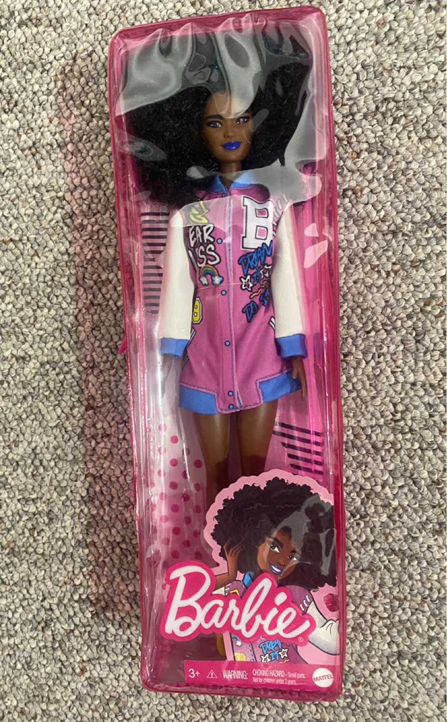 Barbie Doll with Pink Bomber Jacket