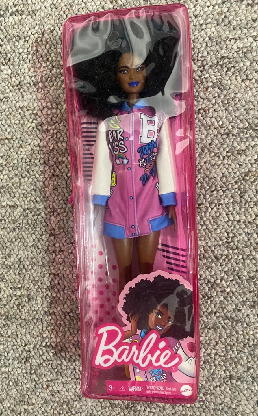 Barbie Doll with Pink Bomber Jacket