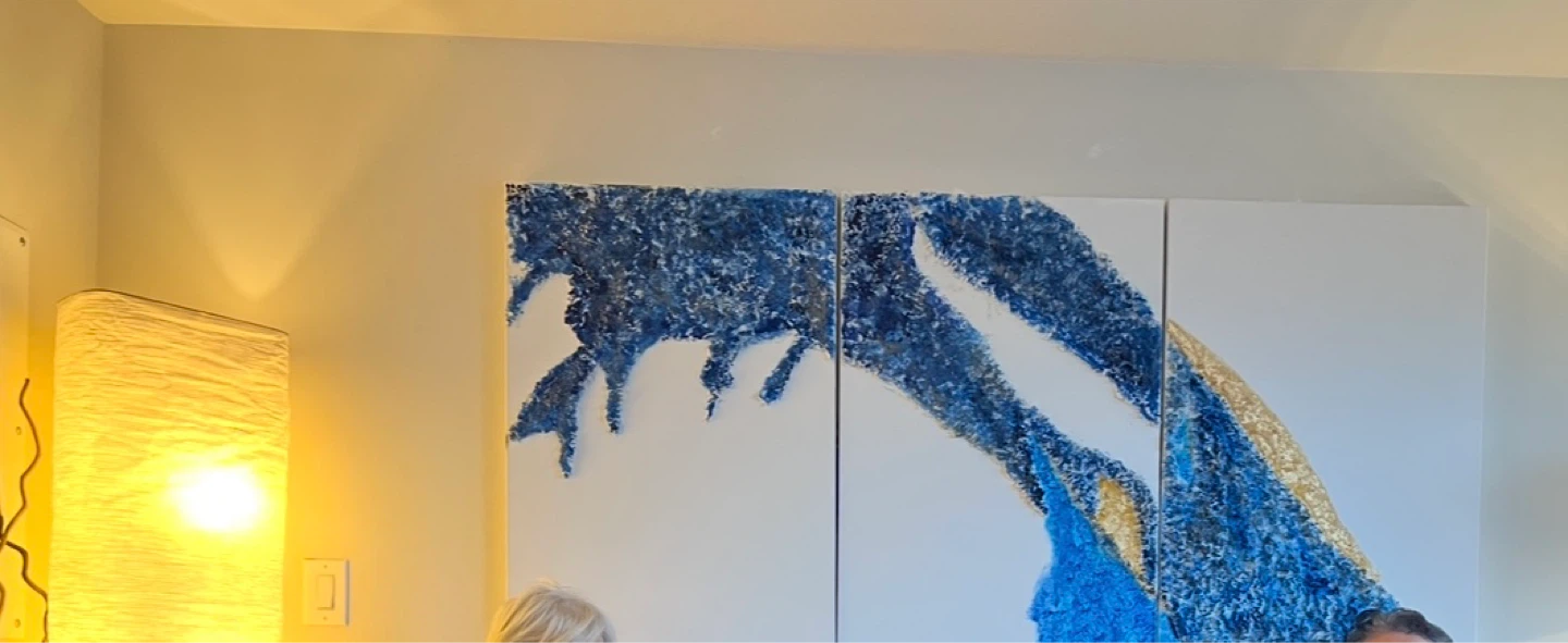 Abstract Triptych Wall Art - photo 3