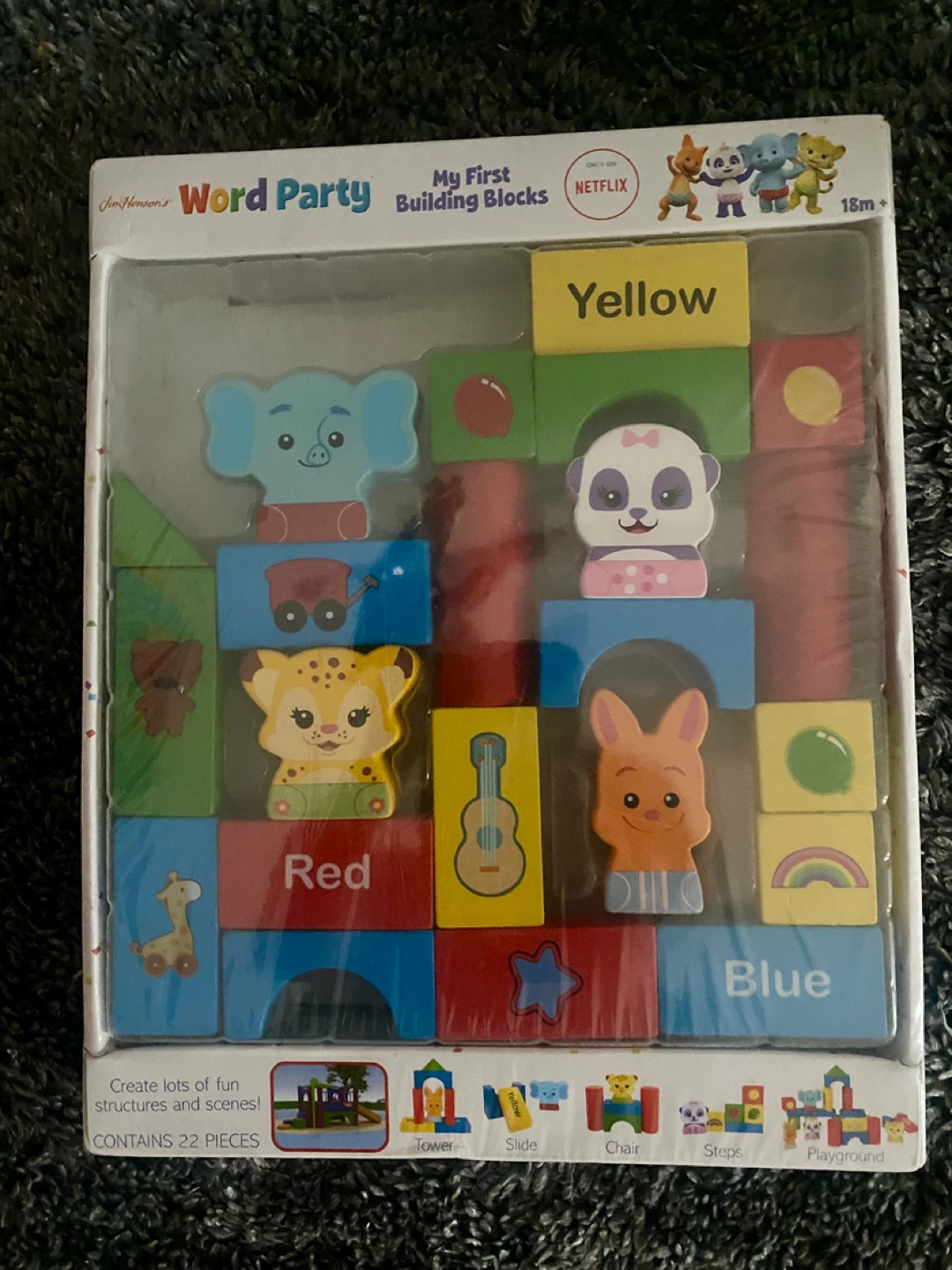 Jim Henson's Word Party My First Building Blocks - 22 Pieces
