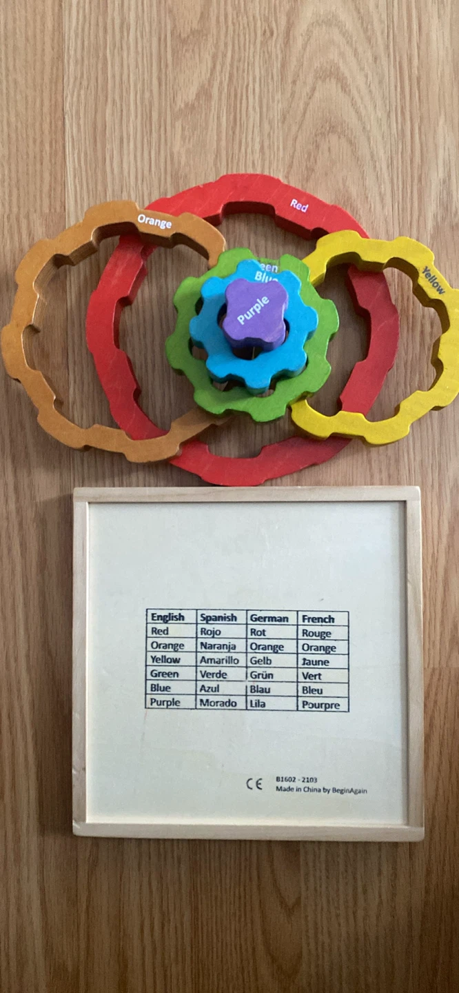 BeginAgain Rainbow Tree Trunk Puzzle
