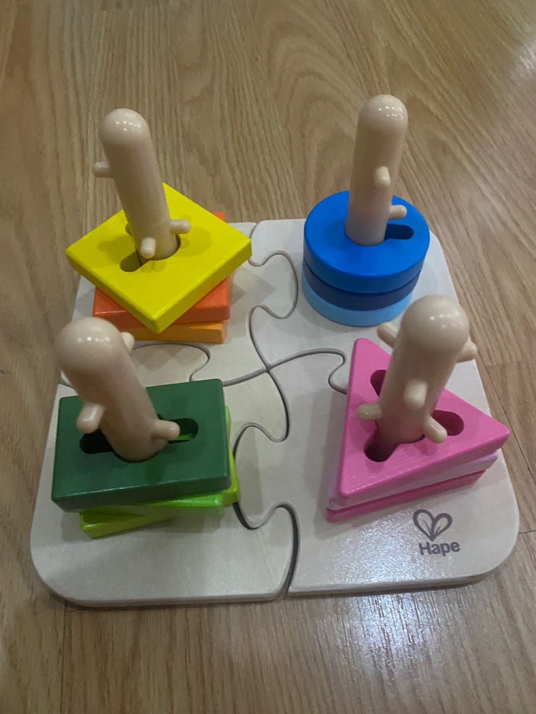 Hape Creative Toddler Wooden Peg Puzzle - photo 2