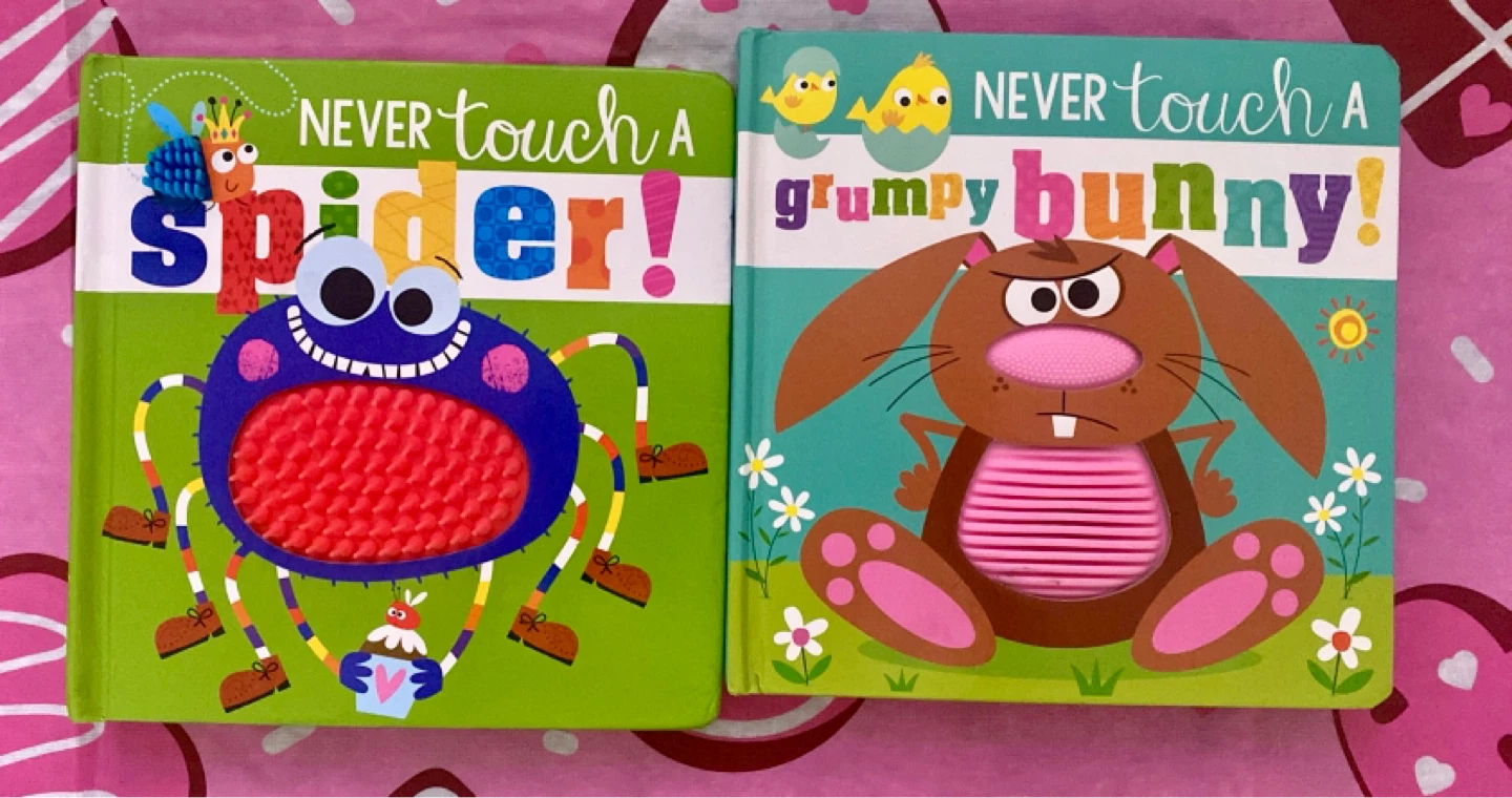 Never Touch A Spider & Grumpy Bunny Board Books