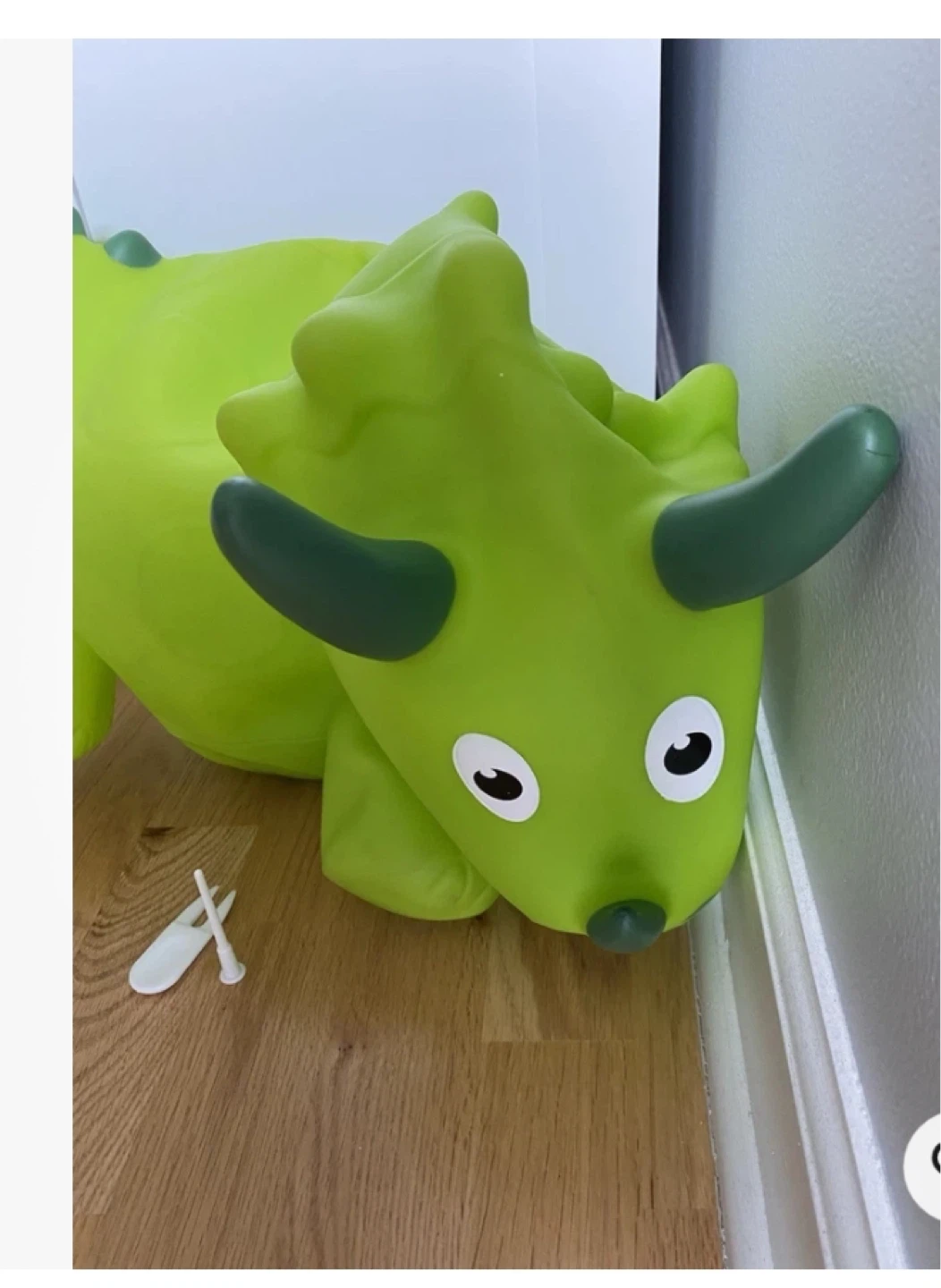 Yomee Toys Green Dinosaur Ride-On Bouncer