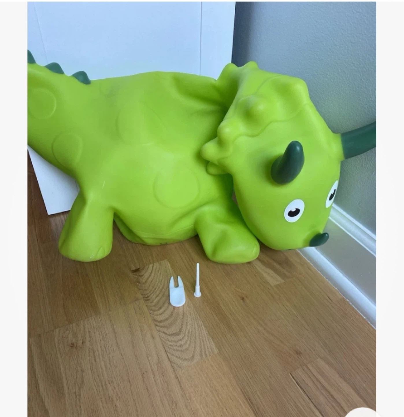 Yomee Toys Green Dinosaur Ride-On Bouncer - photo 2
