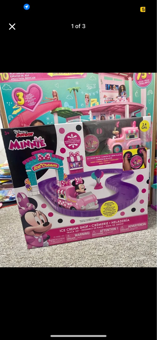 Disney Junior Minnie Mouse Ice Cream Shop Track Set