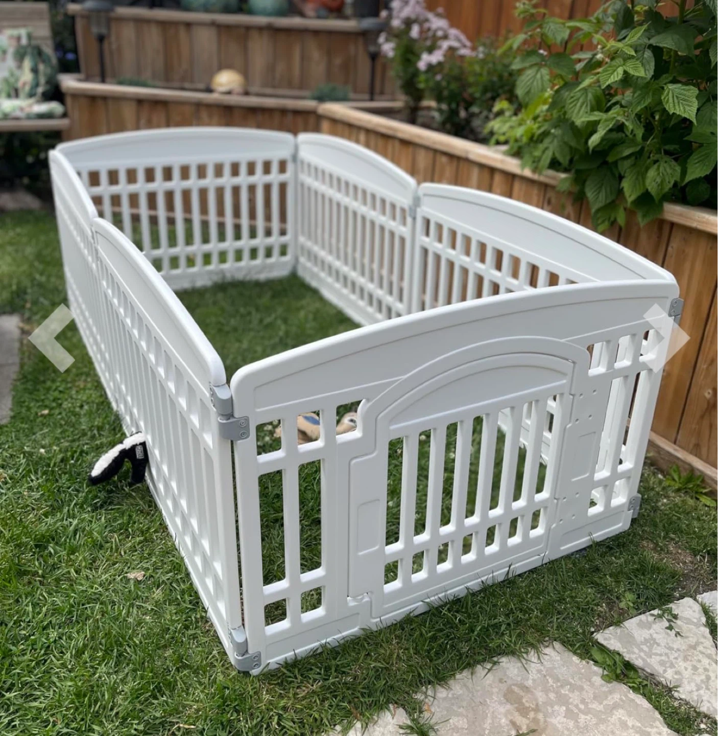 Gupamiga 6 Panel Pet Playpen - White