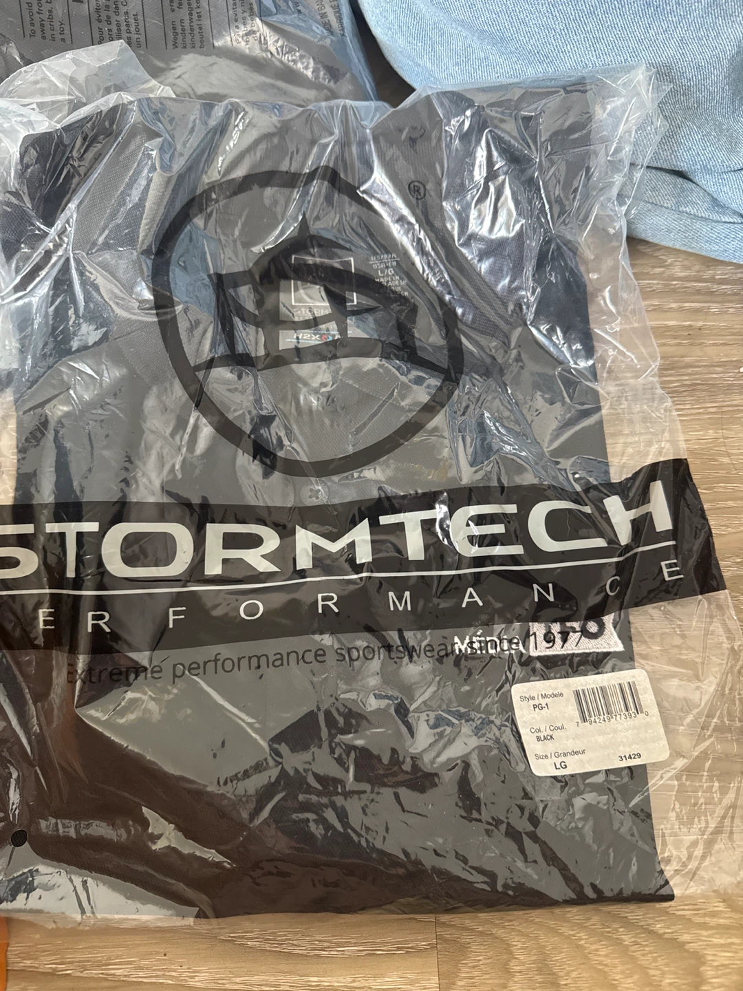 Stormtech Performance Polo Shirt - Black, Size LG