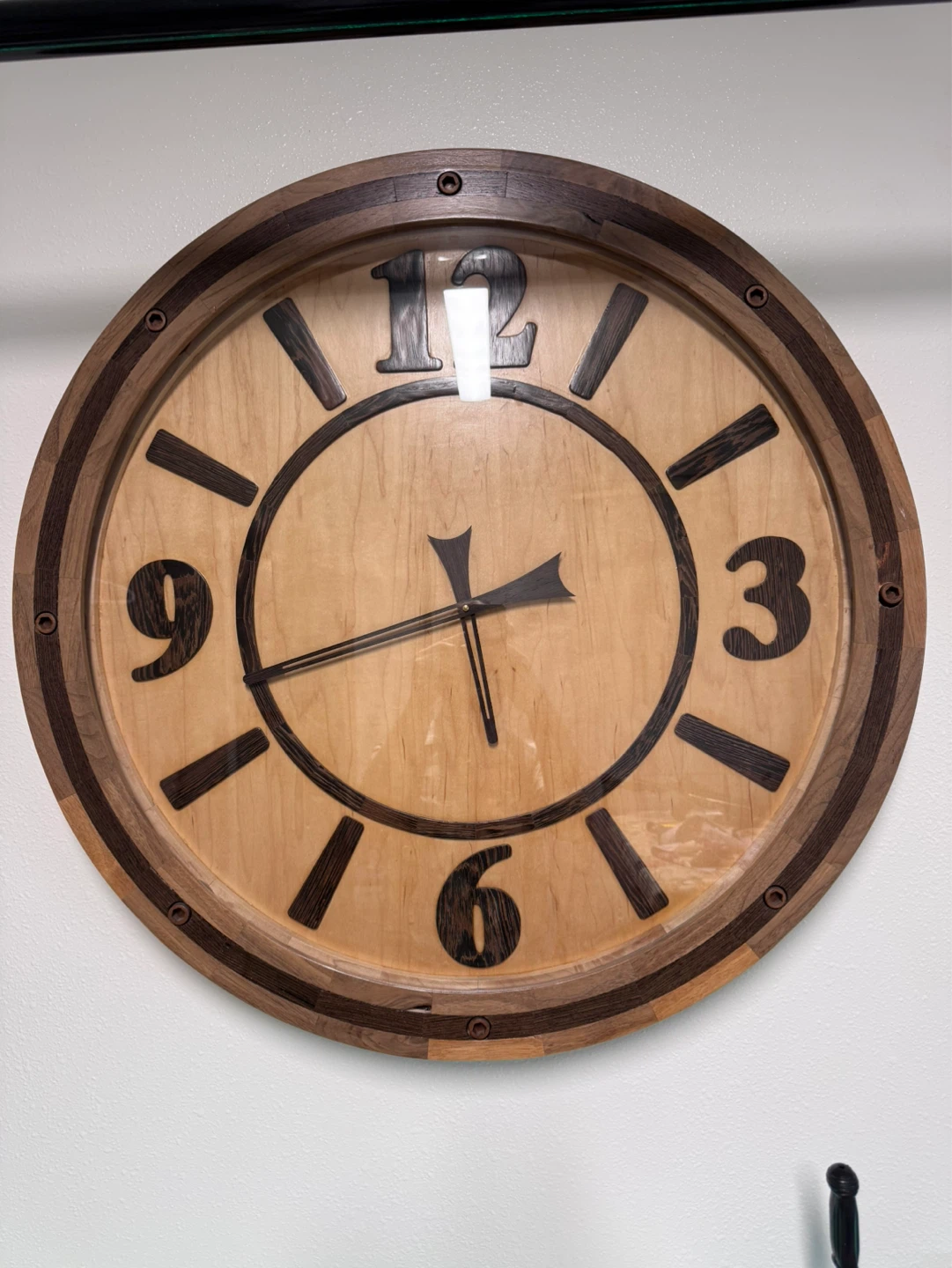 Large Wooden Wall Clock
