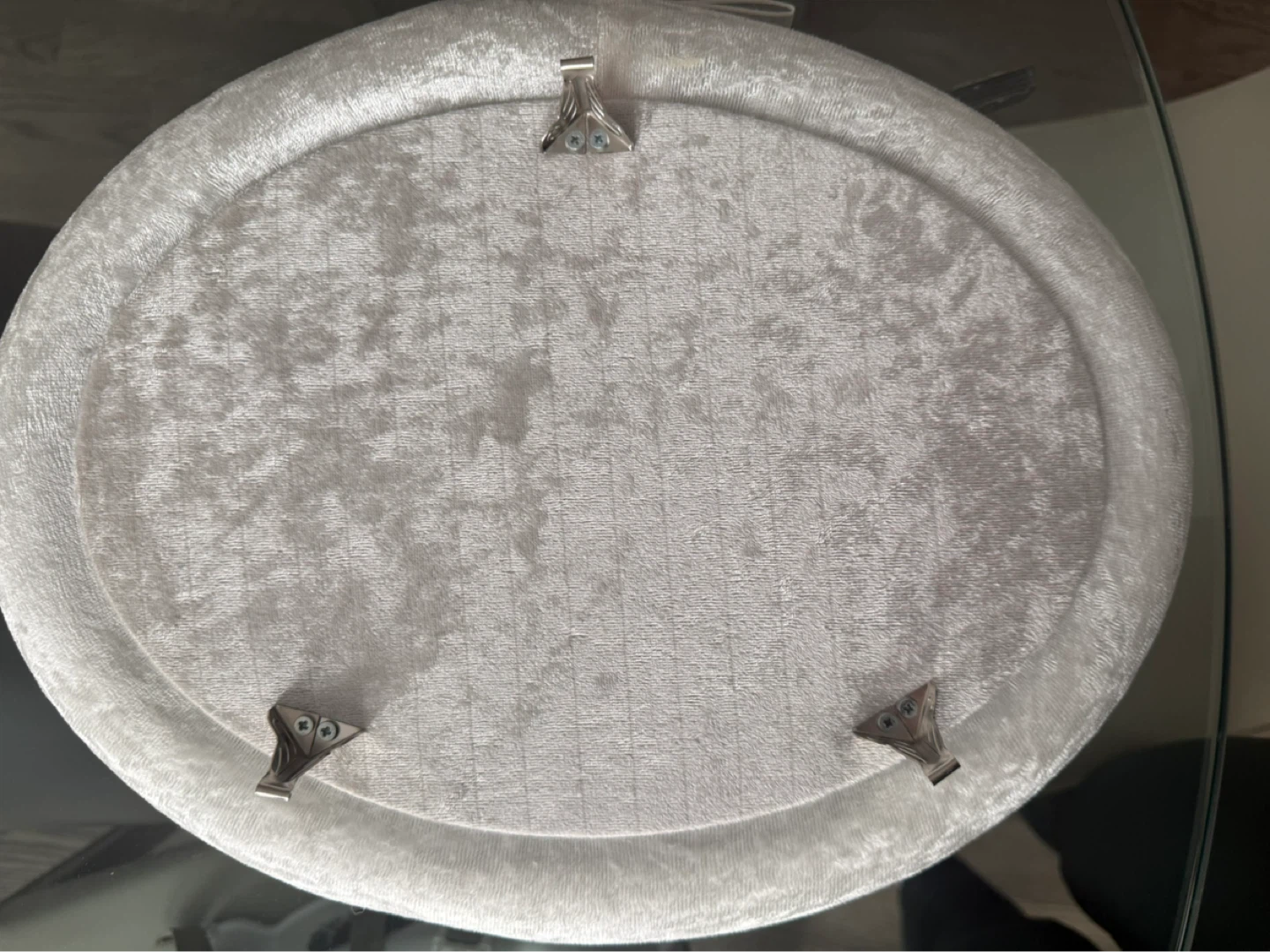 Decorative Oval Tray with Pearls and Bow - photo 3
