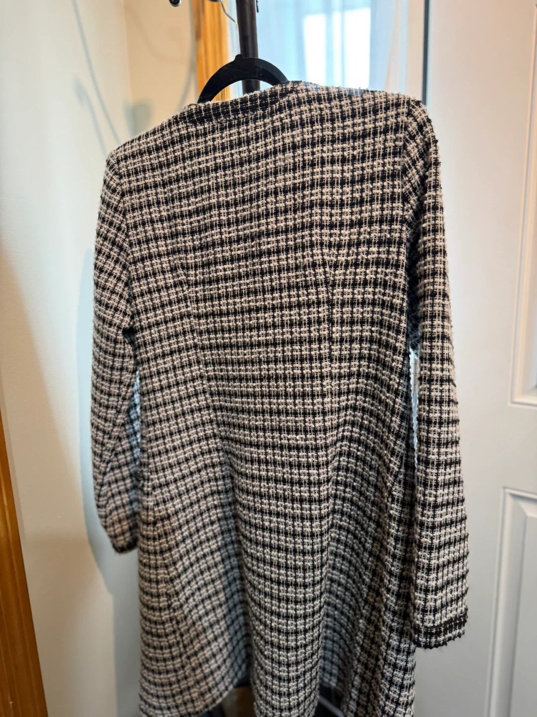 NY & Company Black and White Tweed Blazer - Size Small - photo 2