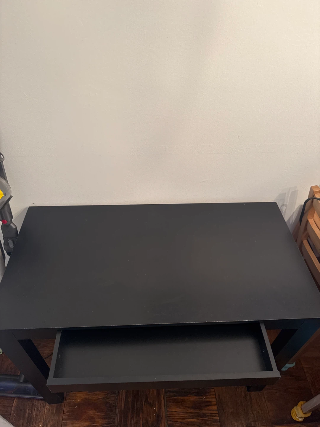 Black Console Table with Drawer - photo 2