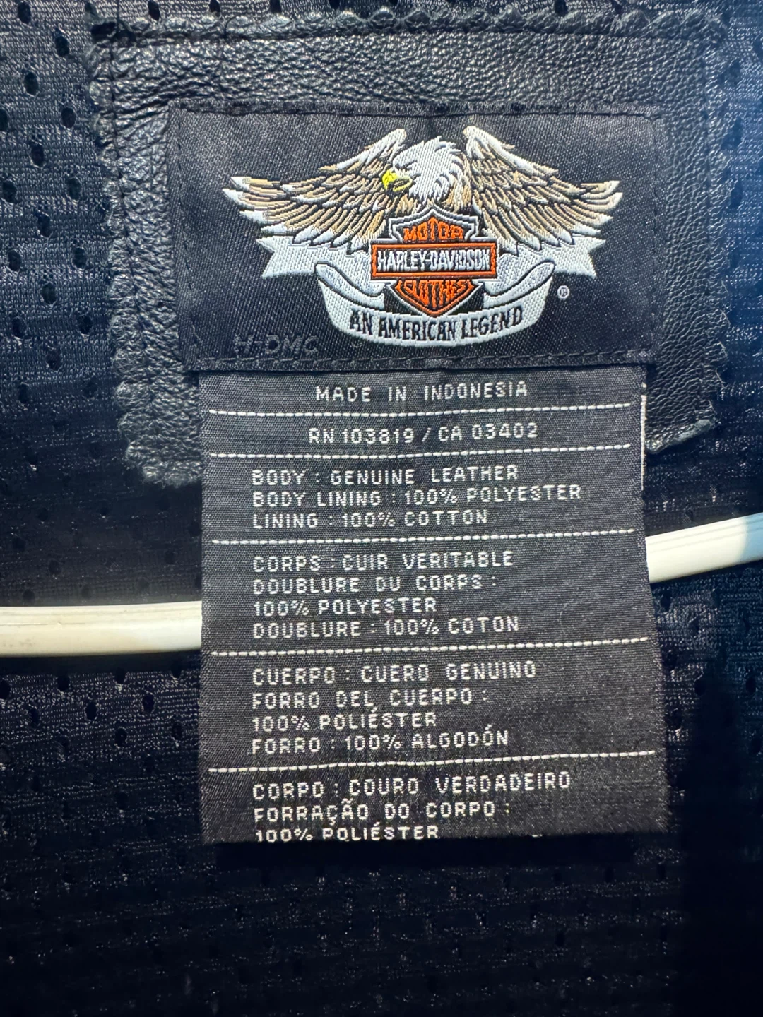 Harley-Davidson Men's Black Leather Motorcycle Jacket - photo 3