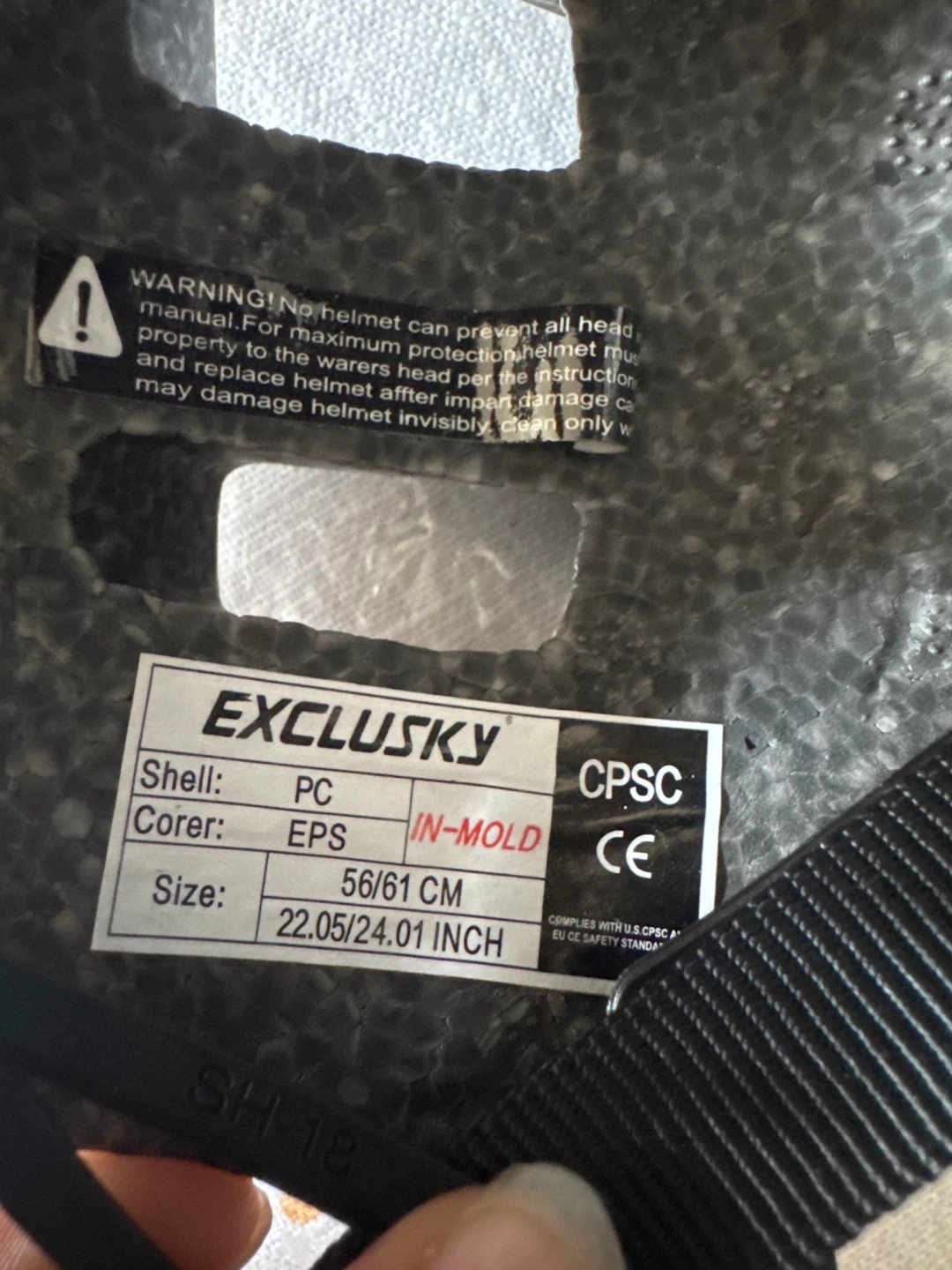 Black EXCLUSKY Bike Helmet - photo 4