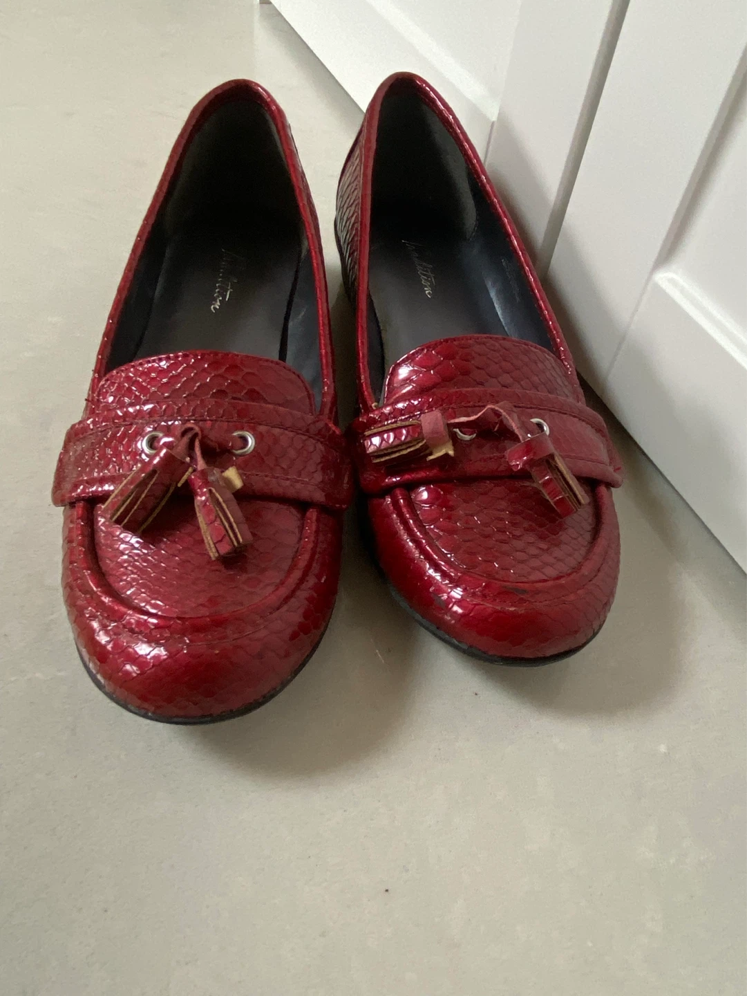 Red GINA Loafers - Size 8M - photo 3