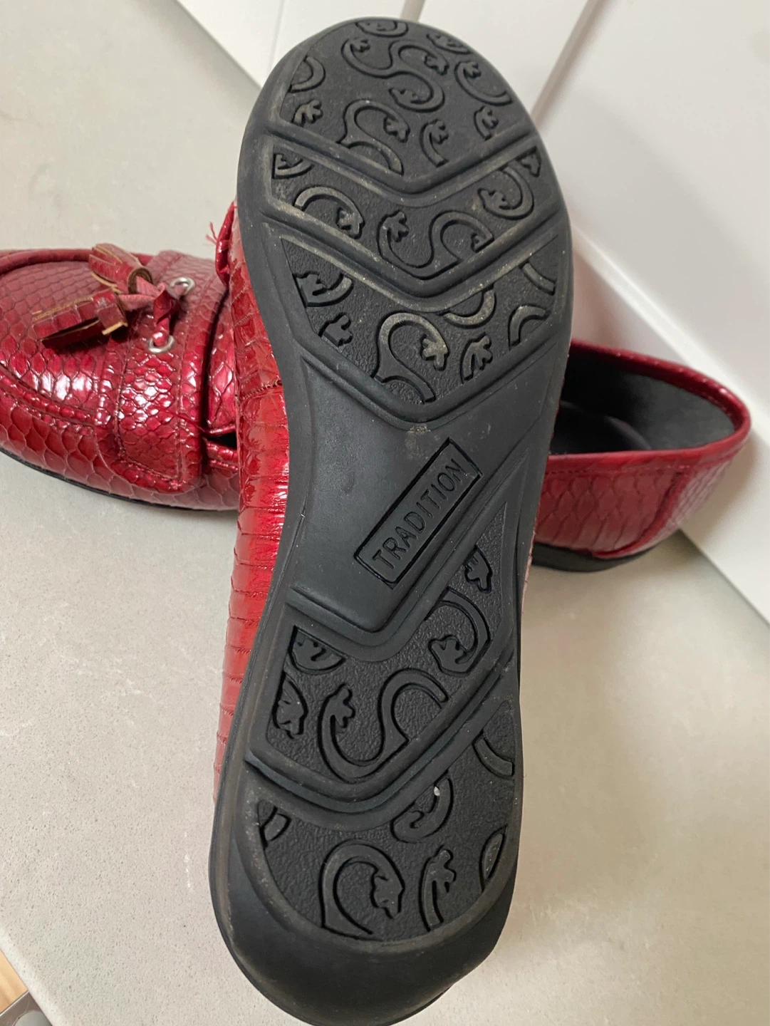 Red GINA Loafers - Size 8M - photo 2