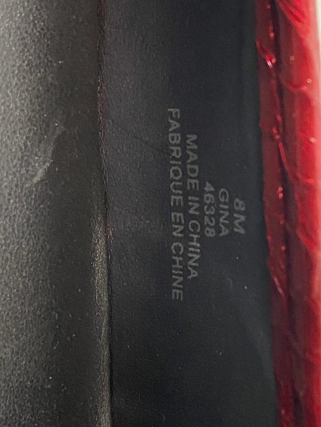 Red GINA Loafers - Size 8M - photo 5
