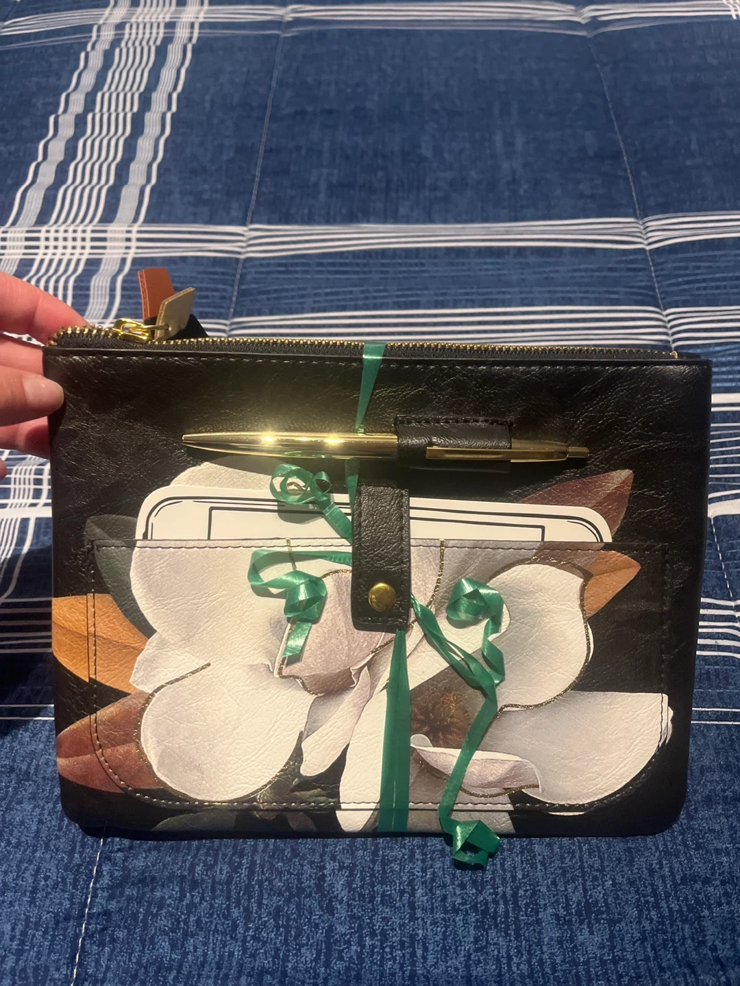 New Floral Print Zippered pouch with Pen - photo 2